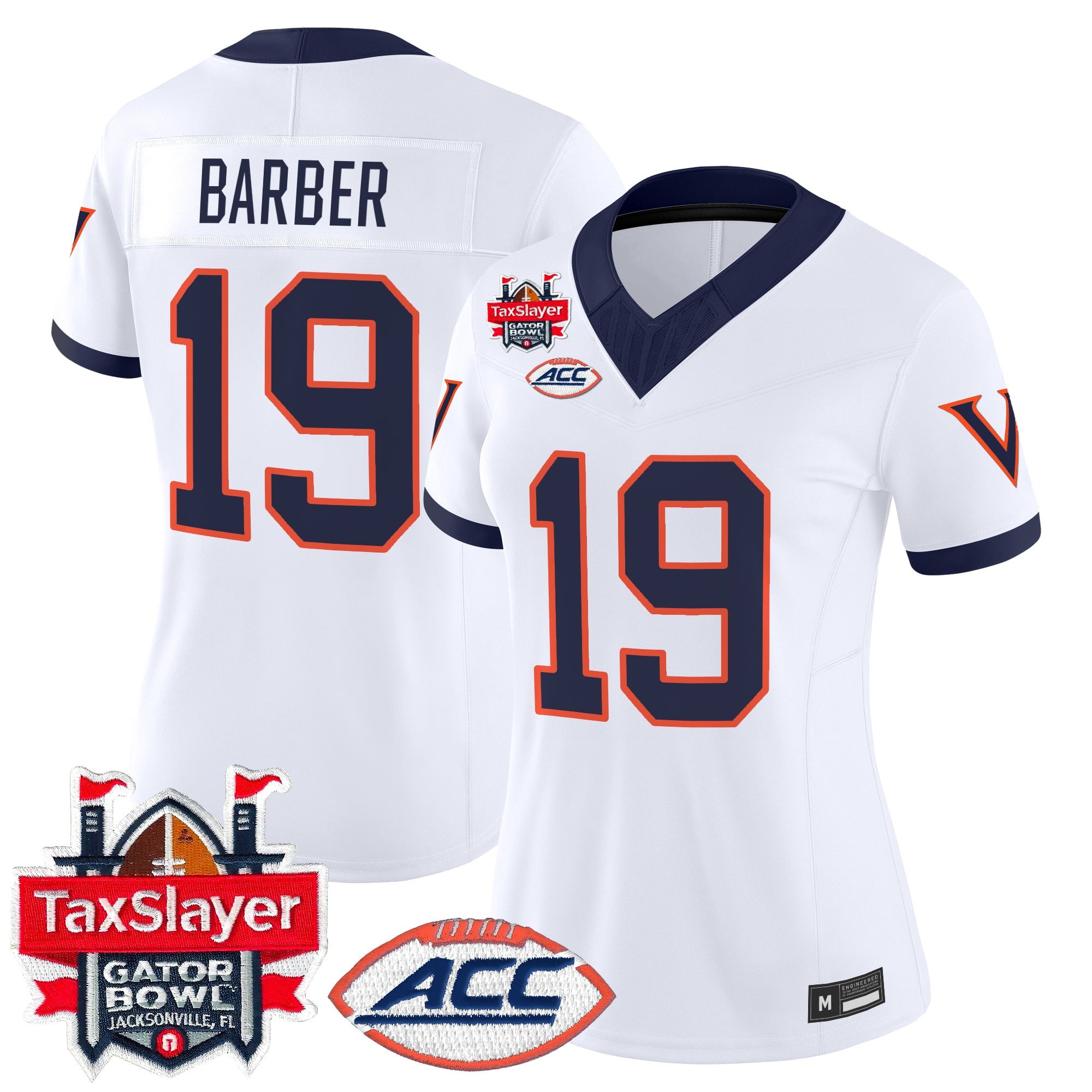 Women's Virginia Cavaliers 1995 Throwbacks Vapor Limited Jersey - Gator Bowl Patch - All Stitched