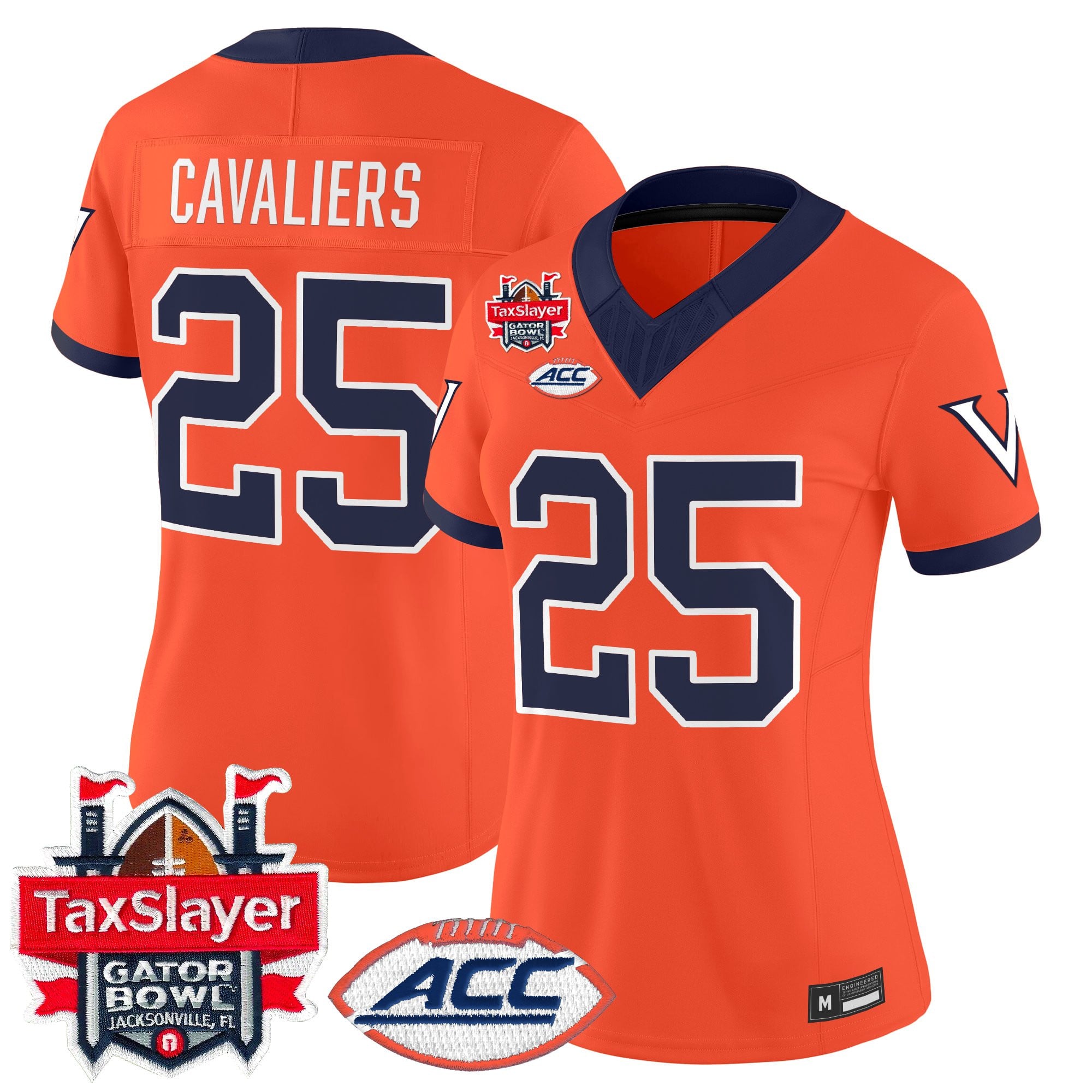 Women's Virginia Cavaliers 1995 Throwbacks Vapor Limited Jersey - Gator Bowl Patch - All Stitched