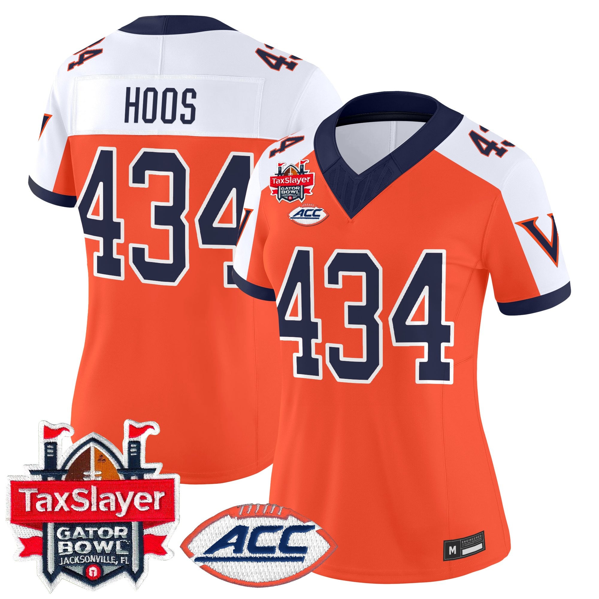 Women's Virginia Cavaliers 1995 Throwbacks Vapor Limited Jersey - Gator Bowl Patch - All Stitched