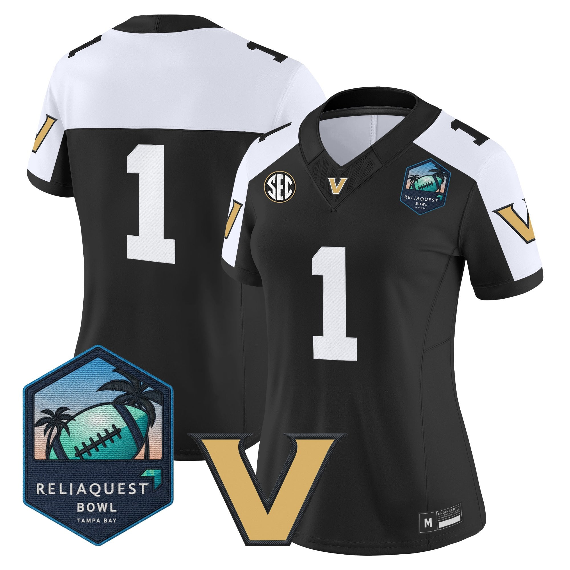 Women's Vanderbilt Commodores 2025 ReliaQuest Bowl Vapor Limited Jersey - All Stitched