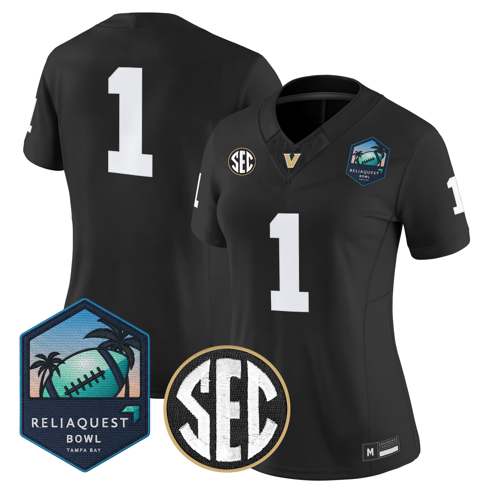 Women's Vanderbilt Commodores 2025 ReliaQuest Bowl Vapor Limited Jersey - All Stitched