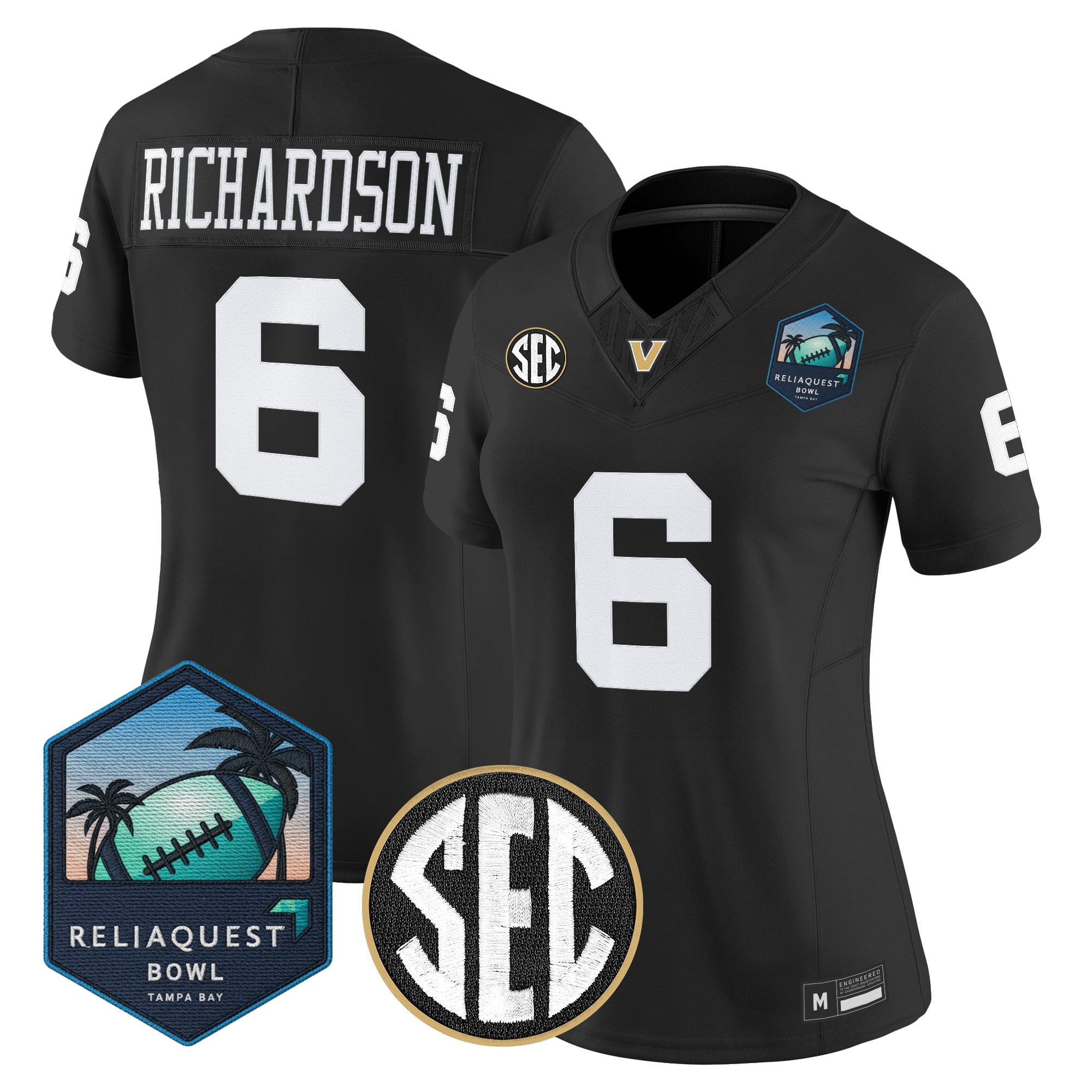 Women's Vanderbilt Commodores 2025 ReliaQuest Bowl Vapor Limited Jersey - All Stitched