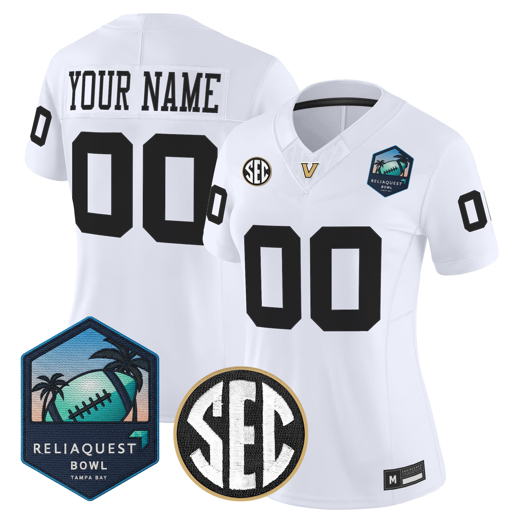 Vanderbilt Commodores 2025 ReliaQuest Bowl Vapor Limited Custom Jersey - All Stitched