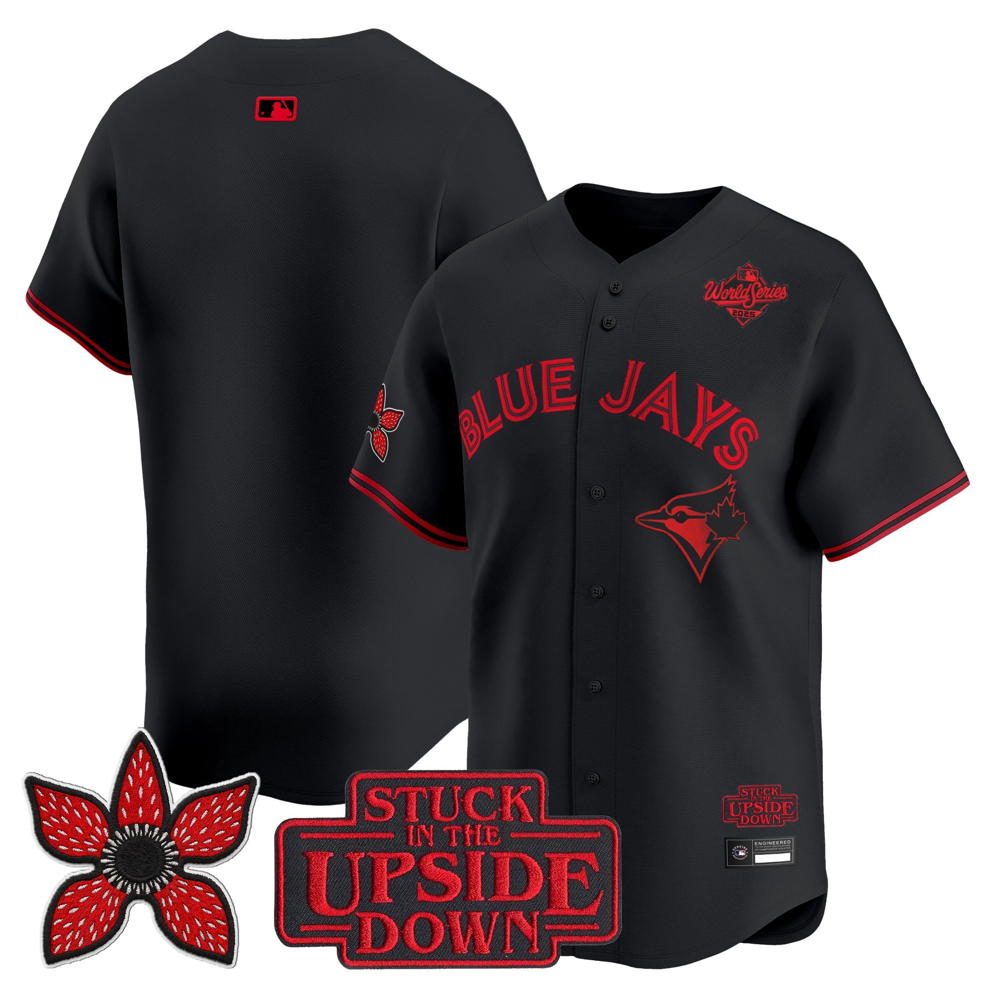 Toronto Blue Jays 'Stranger Things Edition' Vapor Premier Limited Jersey - All Stitched