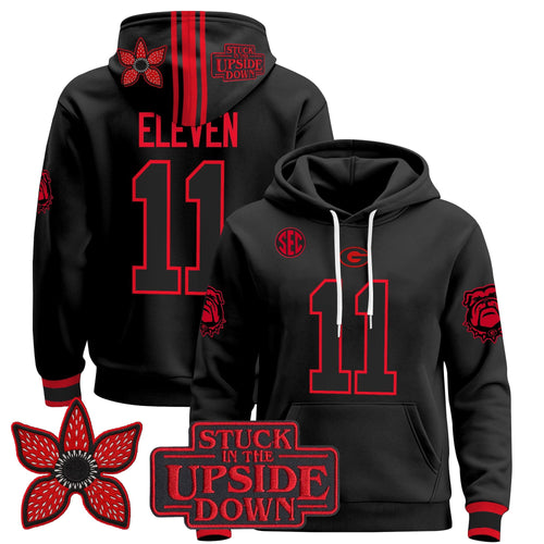 Georgia Bulldogs 'Stranger Things Edition' Premium Pullover Hoodie - All Stitched