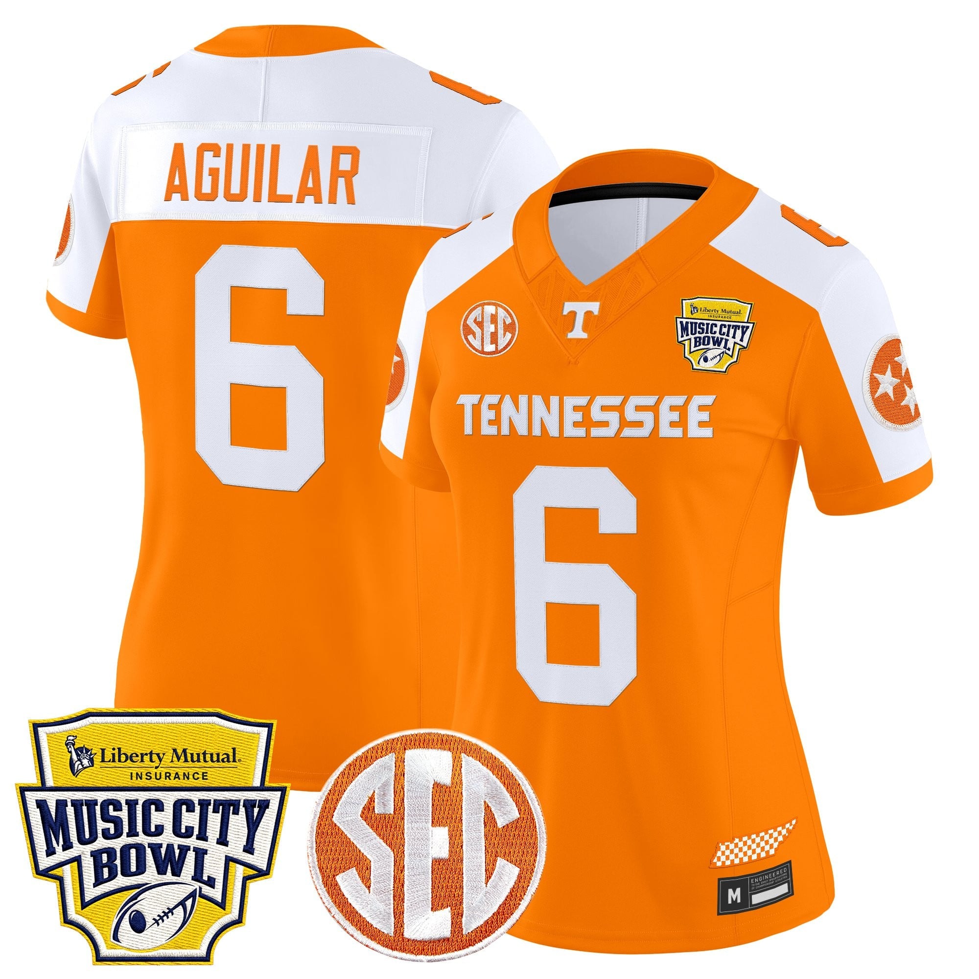Women's Tennessee Volunteers 2025 Music City Bowl Vapor Limited Jersey - All Stitched