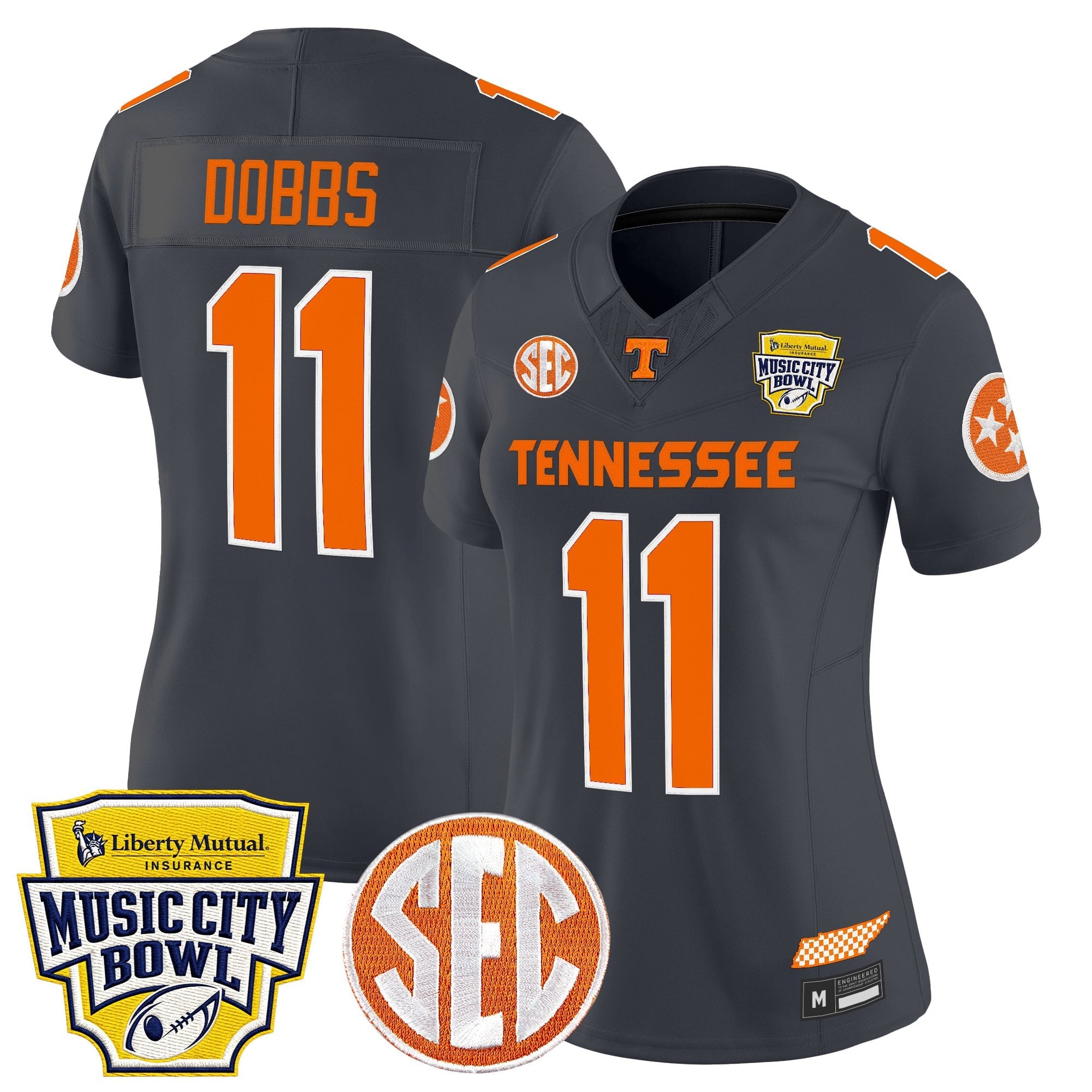 Women's Tennessee Volunteers 2025 Music City Bowl Vapor Limited Jersey - All Stitched