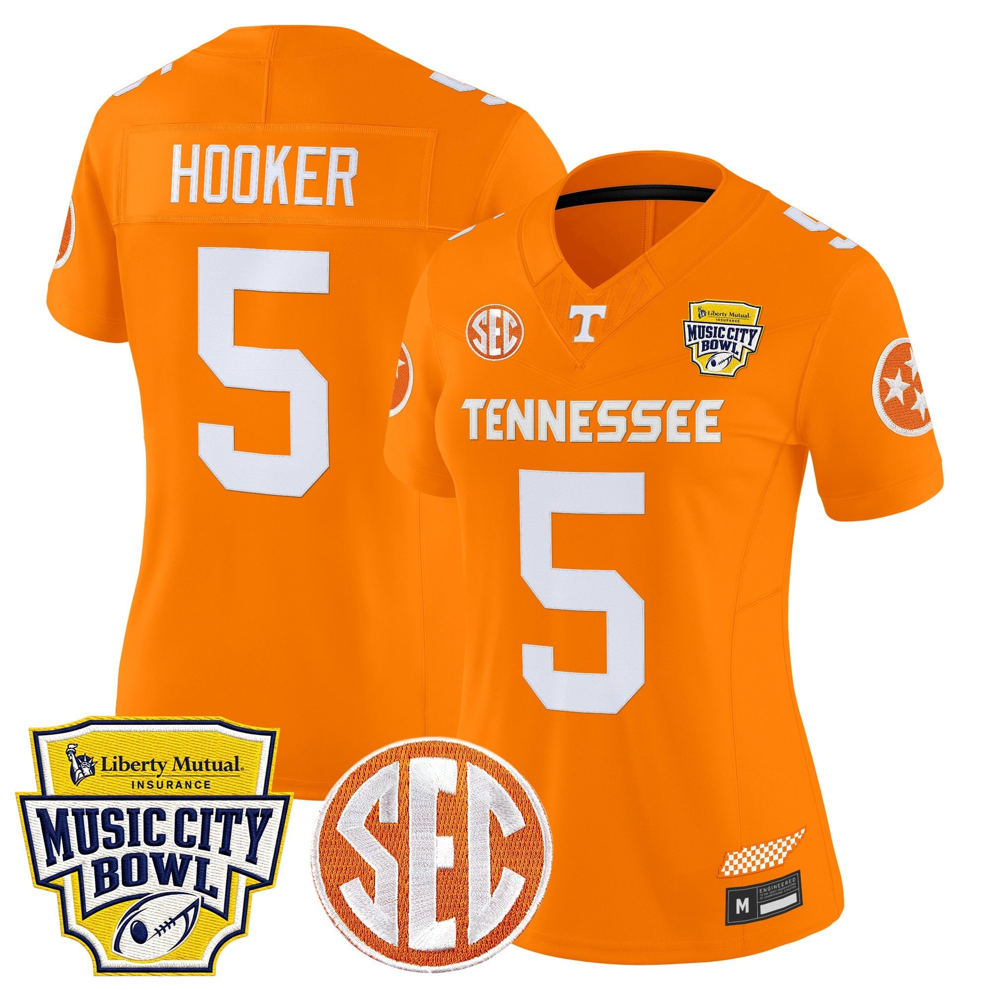 Women's Tennessee Volunteers 2025 Music City Bowl Vapor Limited Jersey - All Stitched