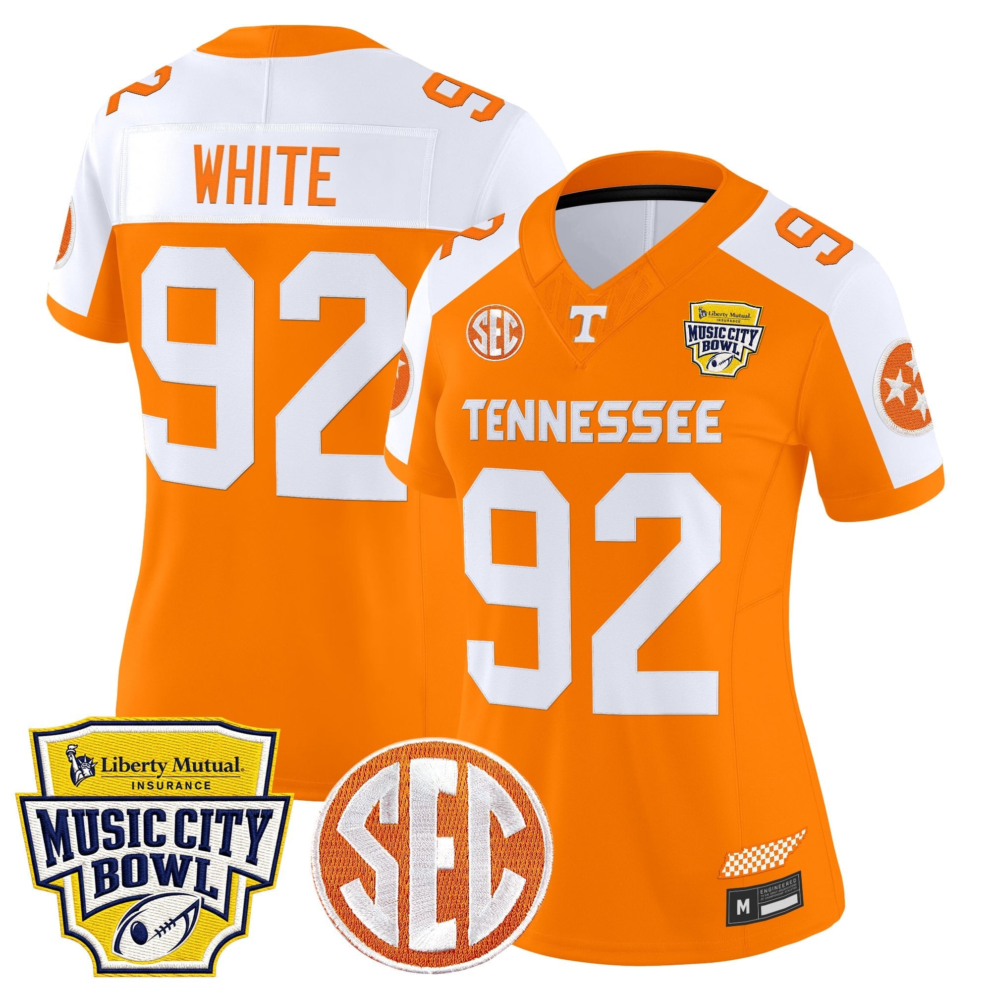 Women's Tennessee Volunteers 2025 Music City Bowl Vapor Limited Jersey - All Stitched