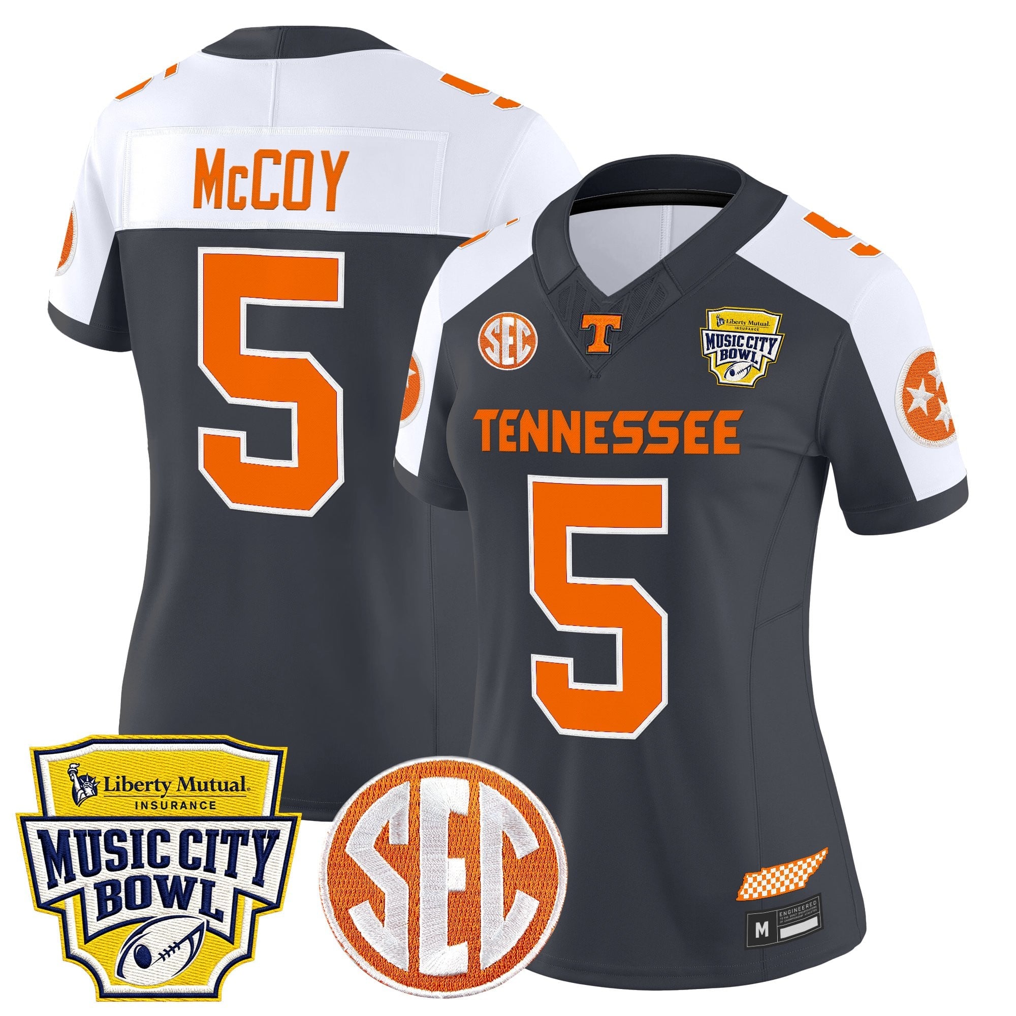 Women's Tennessee Volunteers 2025 Music City Bowl Vapor Limited Jersey - All Stitched