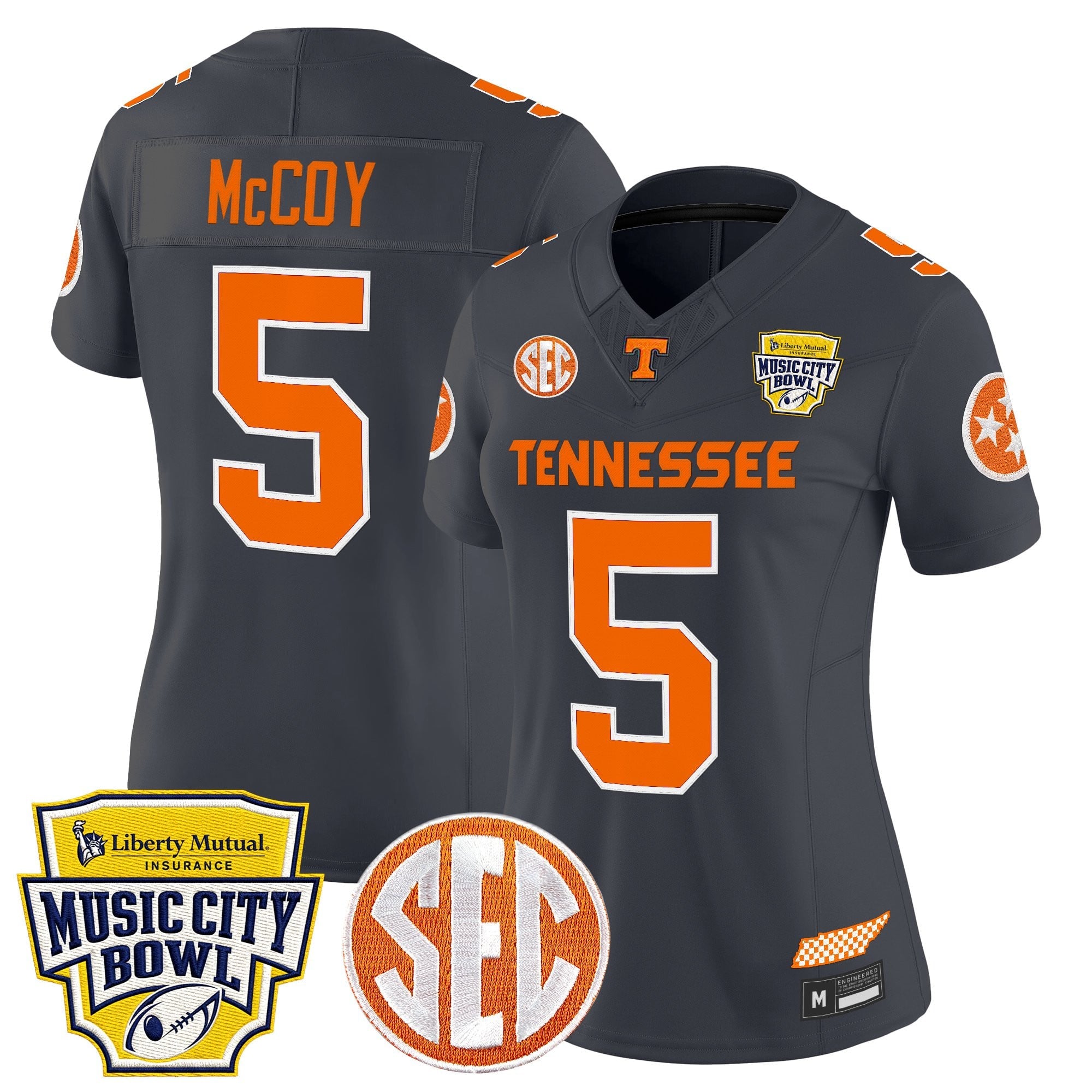 Women's Tennessee Volunteers 2025 Music City Bowl Vapor Limited Jersey - All Stitched