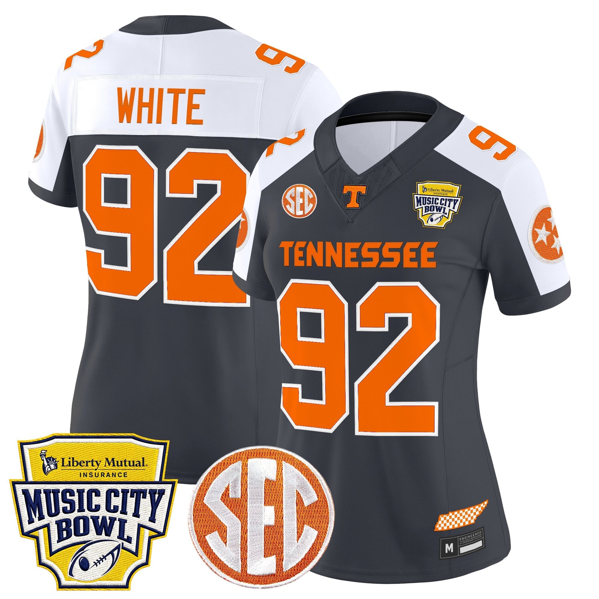 Women's Tennessee Volunteers 2025 Music City Bowl Vapor Limited Jersey - All Stitched