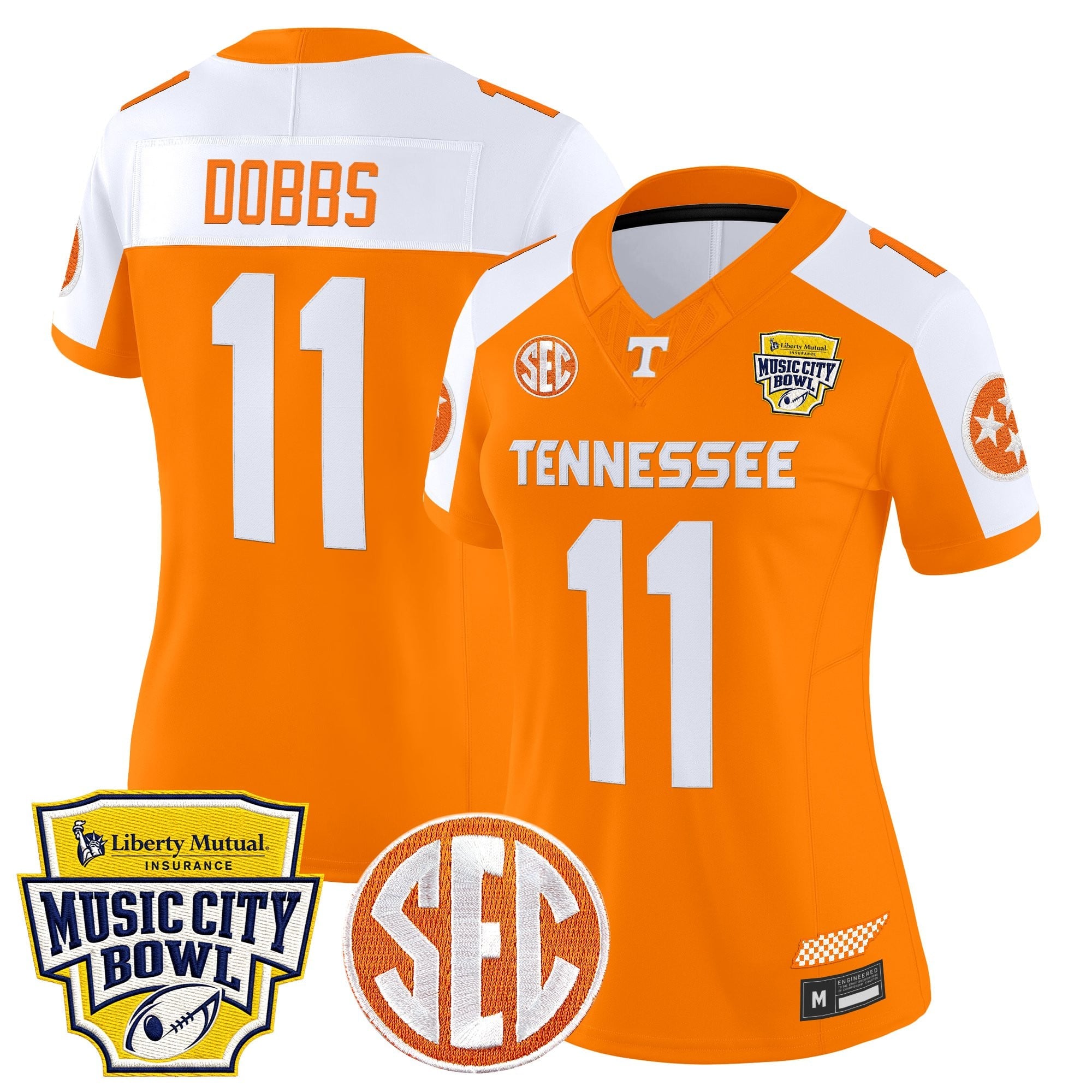 Women's Tennessee Volunteers 2025 Music City Bowl Vapor Limited Jersey - All Stitched