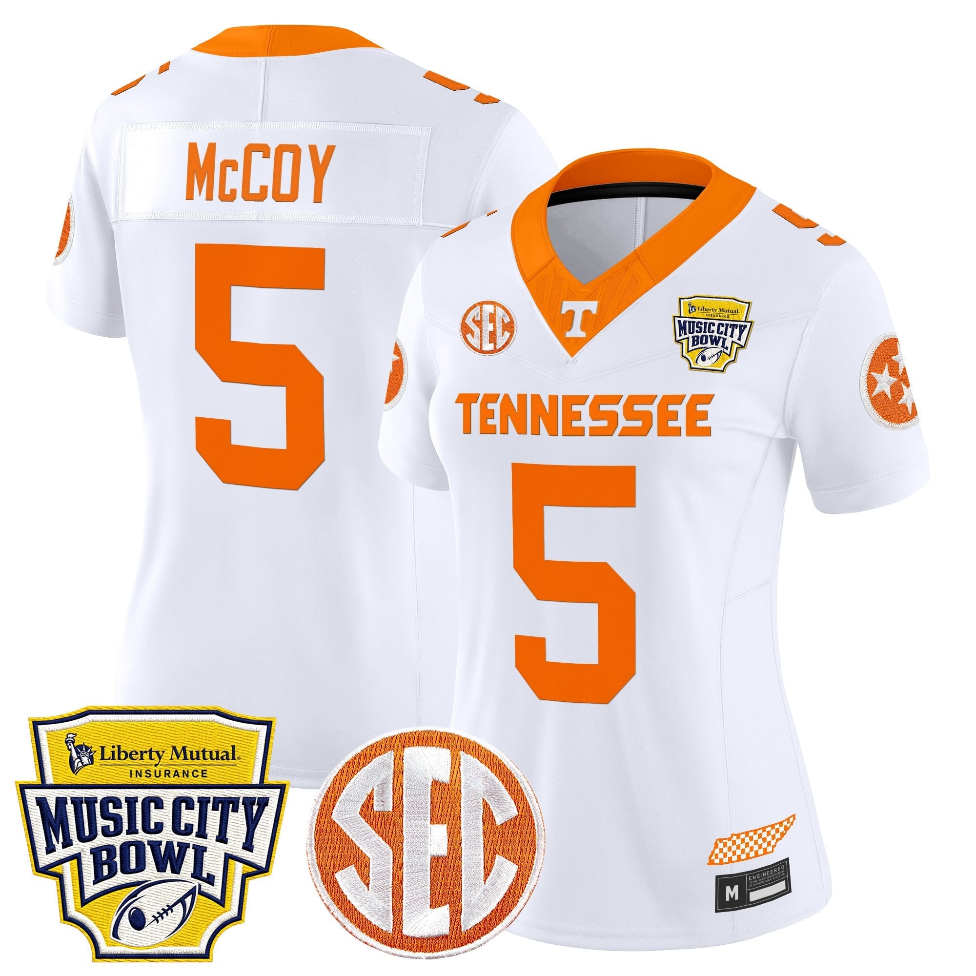 Women's Tennessee Volunteers 2025 Music City Bowl Vapor Limited Jersey - All Stitched
