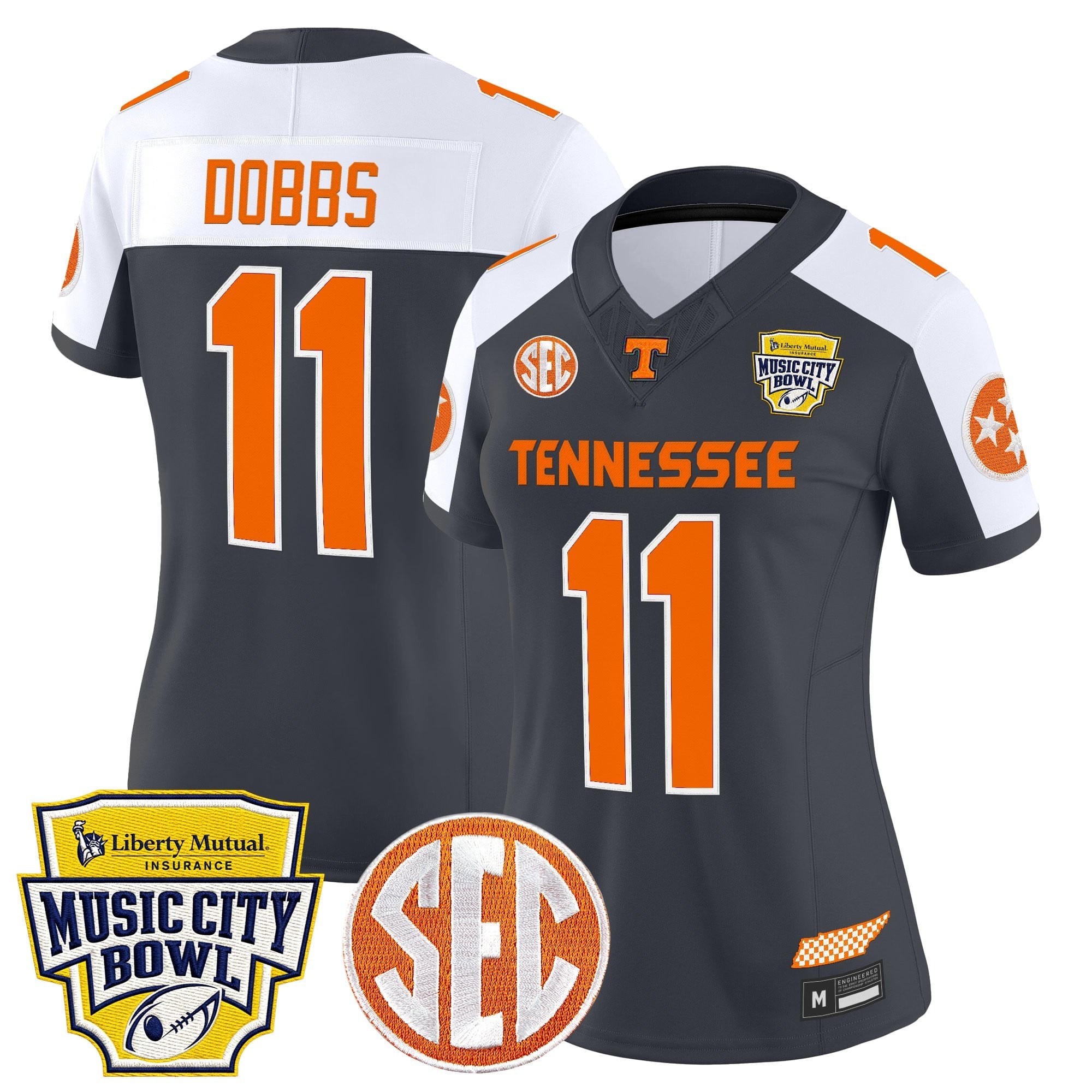 Women's Tennessee Volunteers 2025 Music City Bowl Vapor Limited Jersey - All Stitched