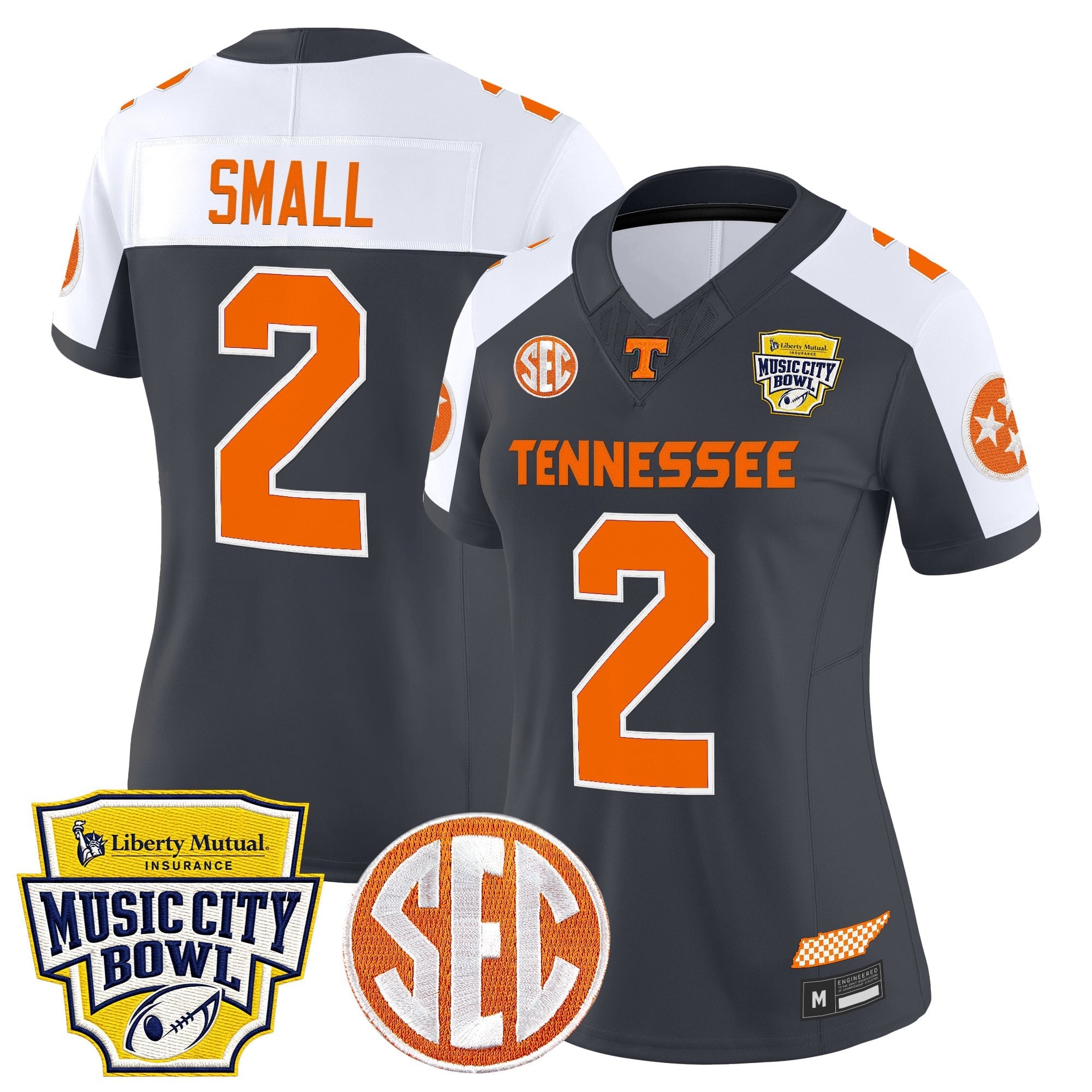 Women's Tennessee Volunteers 2025 Music City Bowl Vapor Limited Jersey - All Stitched