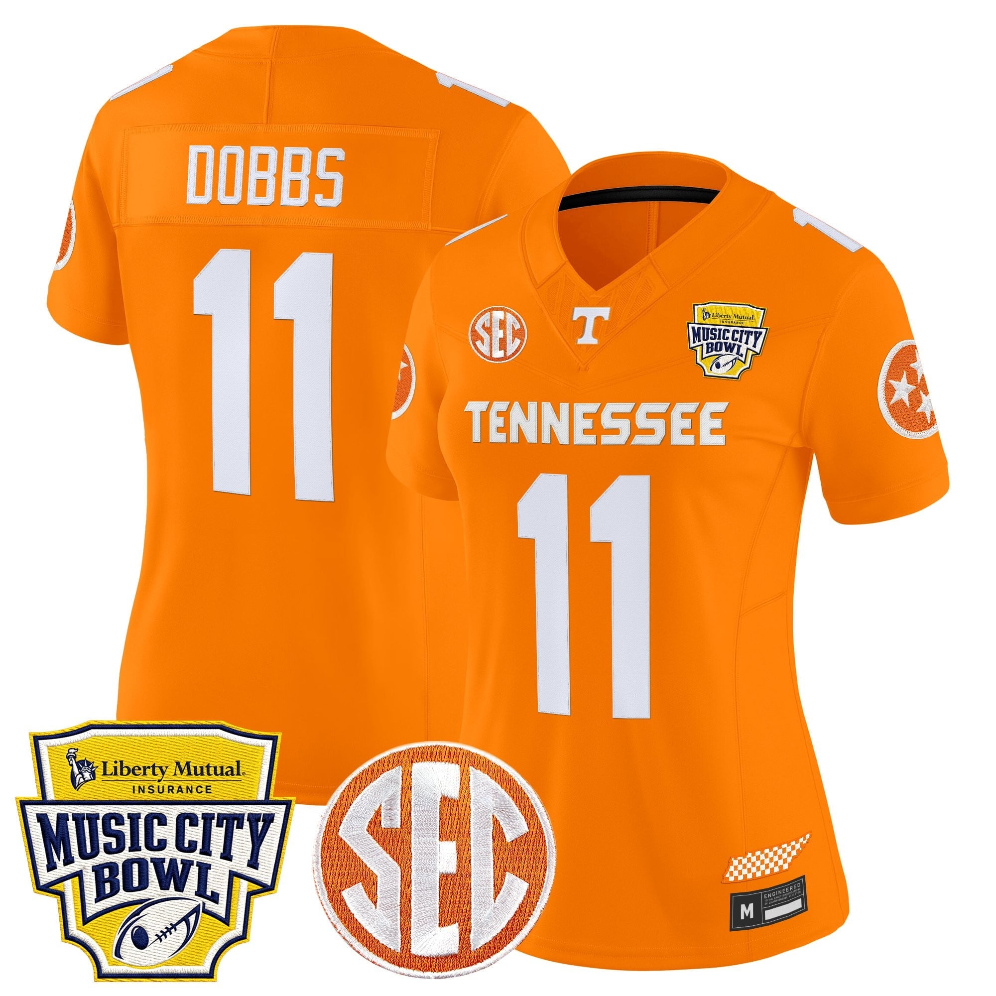 Women's Tennessee Volunteers 2025 Music City Bowl Vapor Limited Jersey - All Stitched