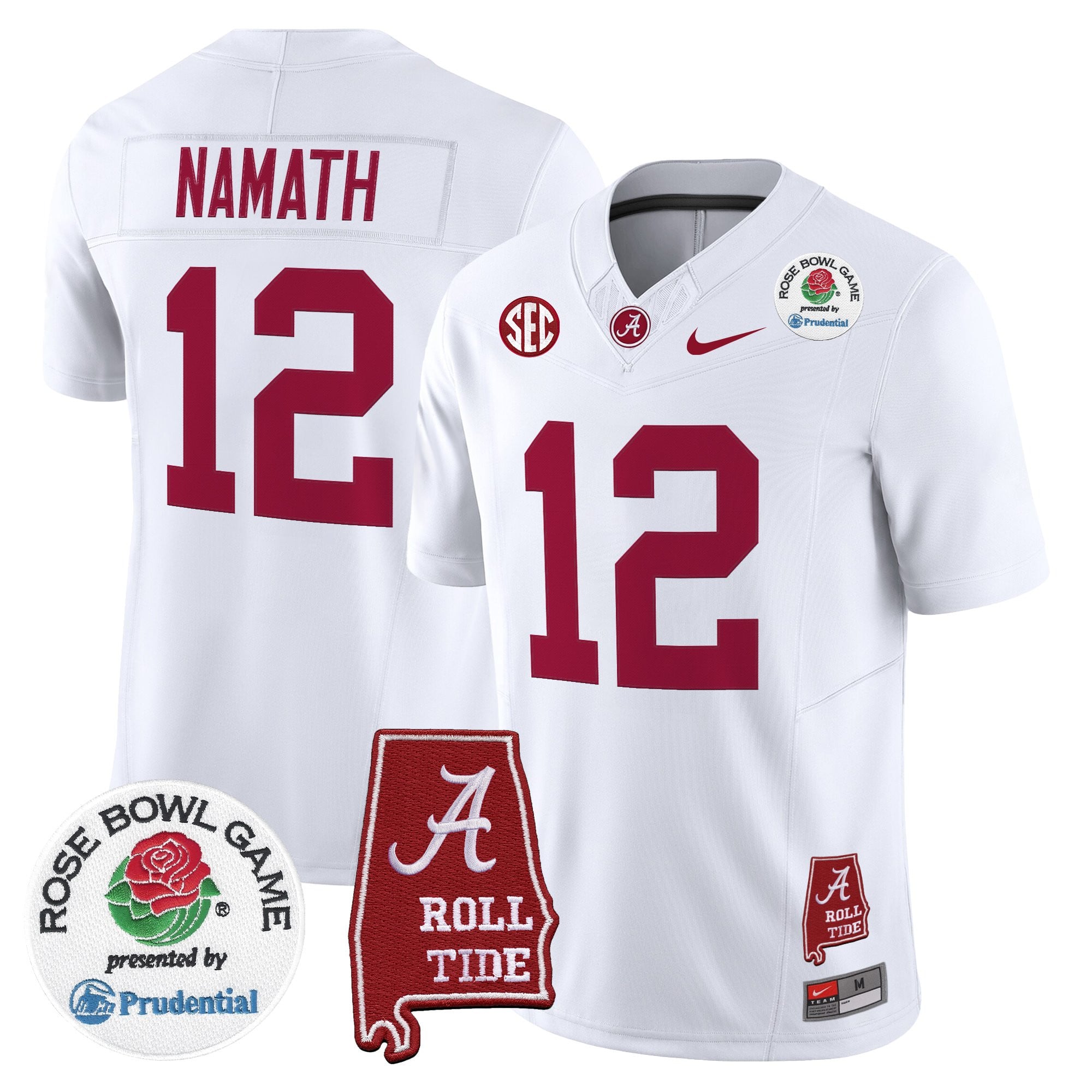 Men's Alabama Crimson Tide 2026 Rose Bowl Vapor Limited Jersey - All Stitched