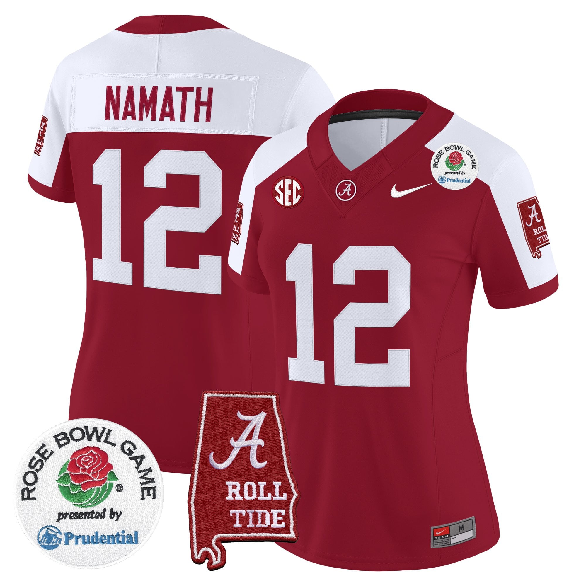 Women's Alabama Crimson Tide 2026 Rose Bowl Vapor Limited Jersey - All Stitched