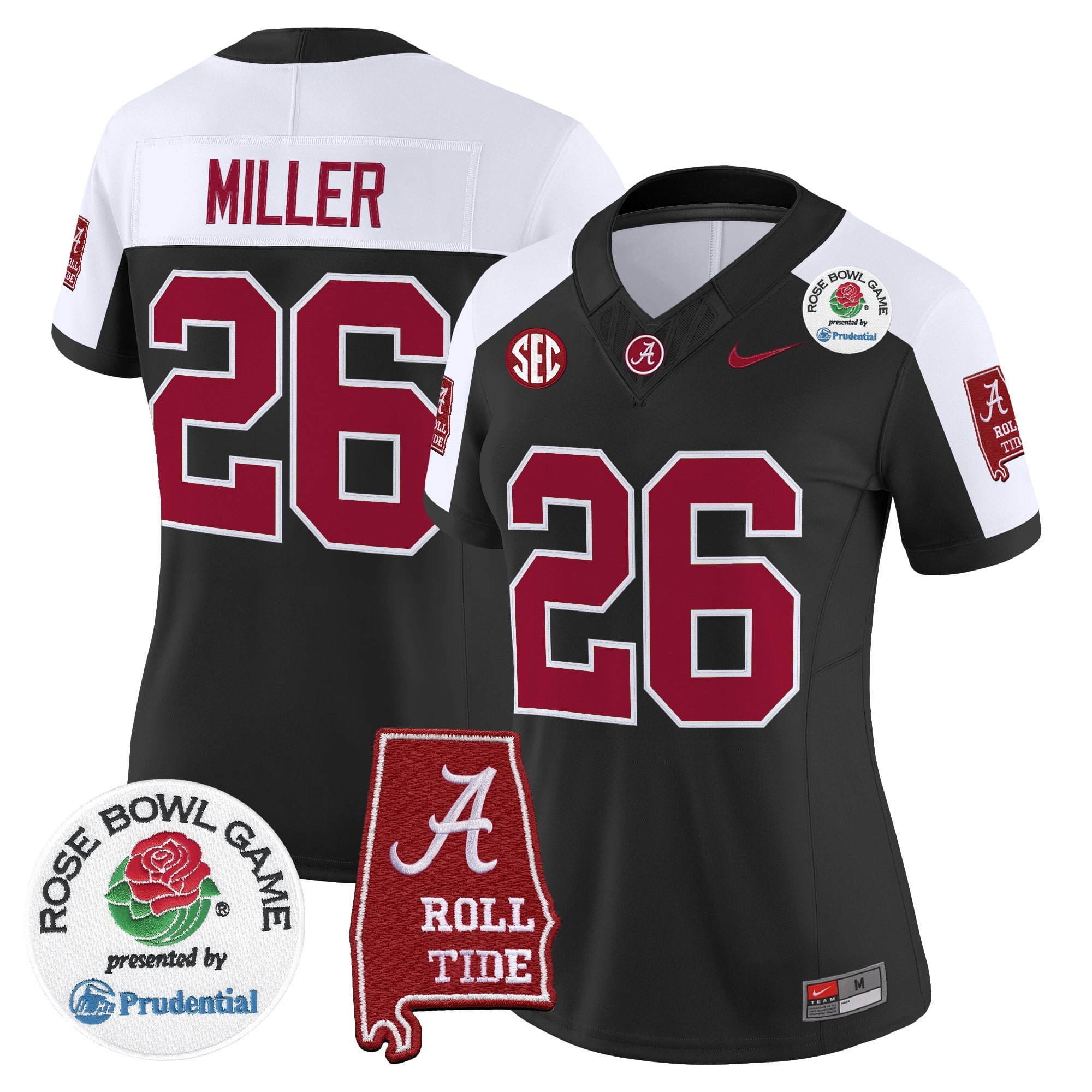 Women's Alabama Crimson Tide 2026 Rose Bowl Vapor Limited Jersey - All Stitched