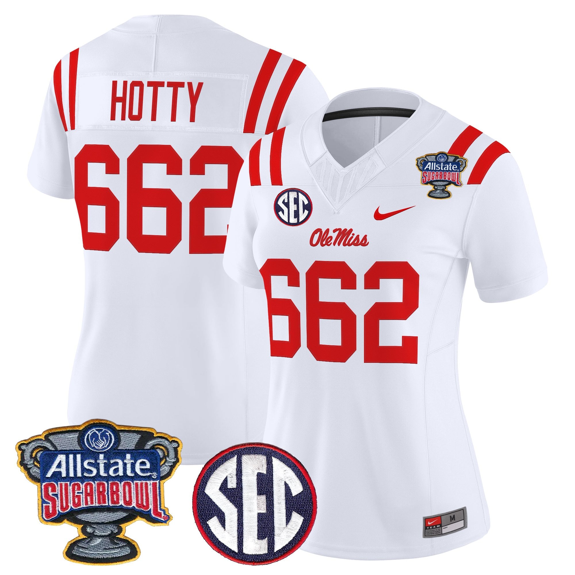 Women's Ole Miss Rebels 2026 Sugar Bowl Vapor Limited Jersey - All Stitched
