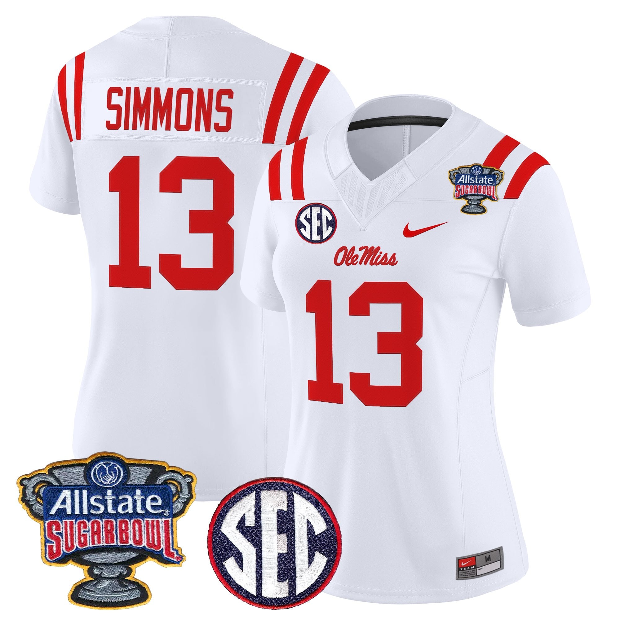 Women's Ole Miss Rebels 2026 Sugar Bowl Vapor Limited Jersey - All Stitched
