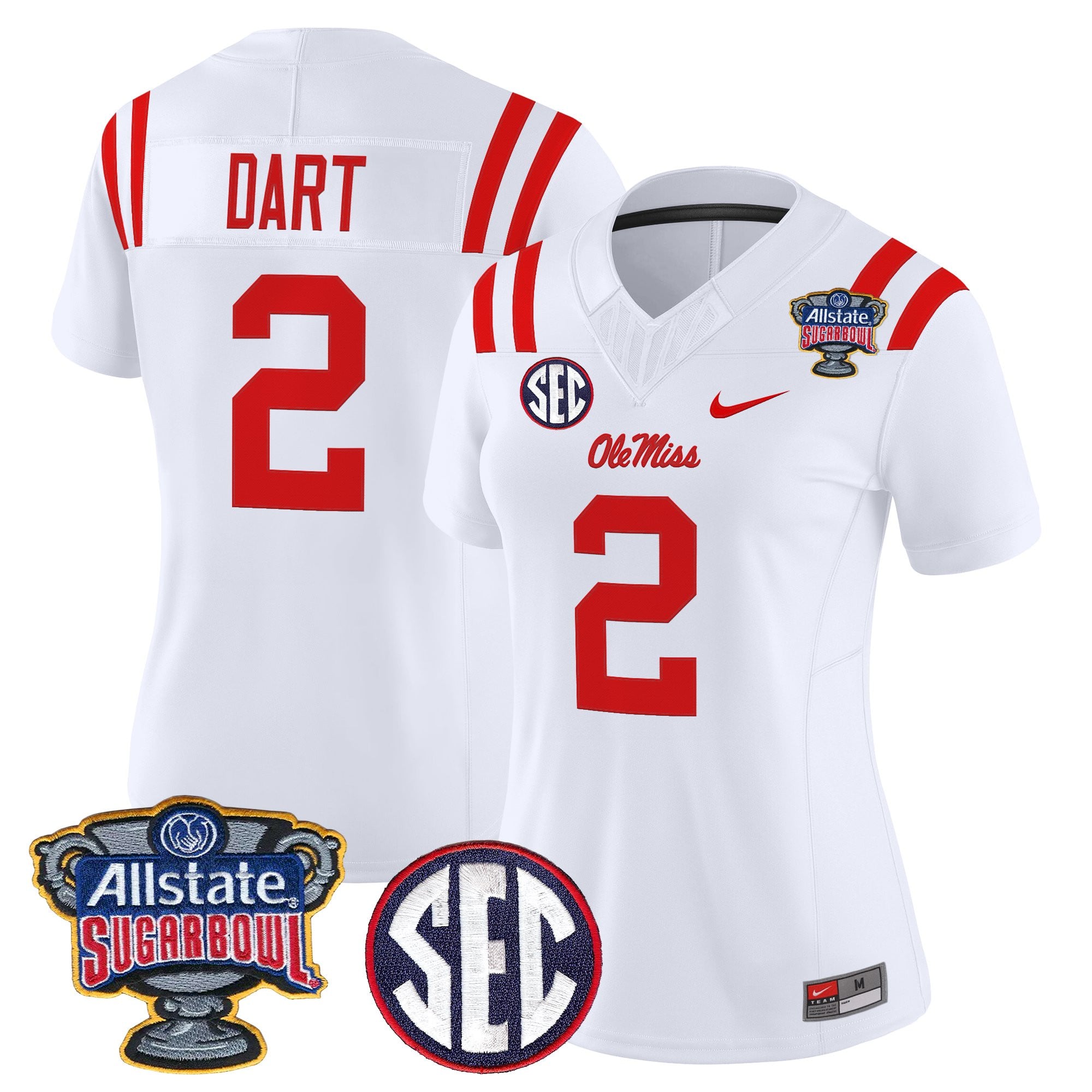 Women's Ole Miss Rebels 2026 Sugar Bowl Vapor Limited Jersey - All Stitched