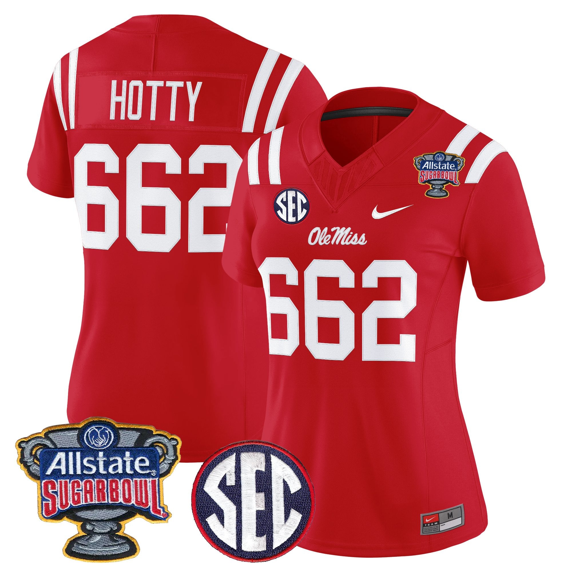 Women's Ole Miss Rebels 2026 Sugar Bowl Vapor Limited Jersey - All Stitched