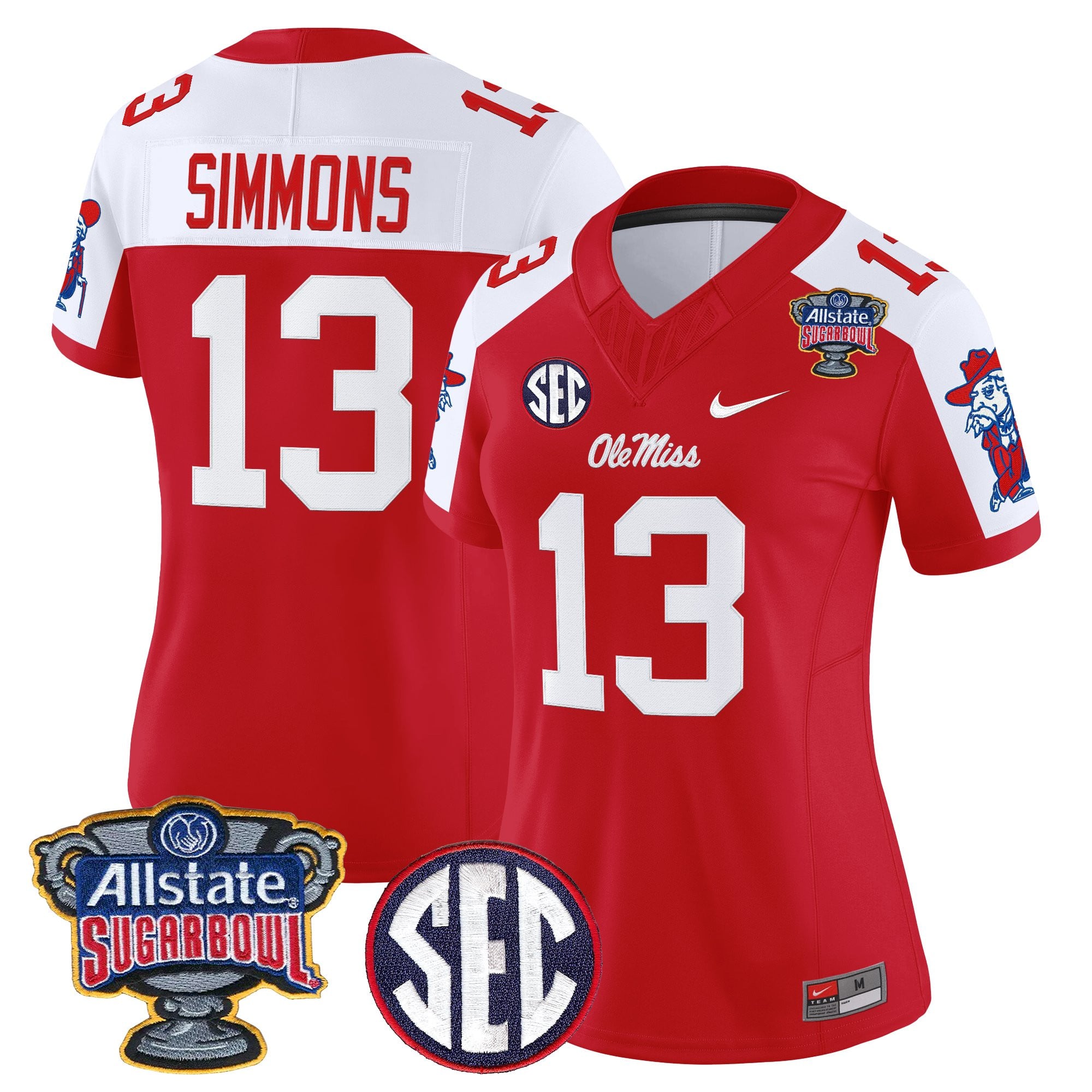 Women's Ole Miss Rebels 2026 Sugar Bowl Vapor Limited Jersey - All Stitched