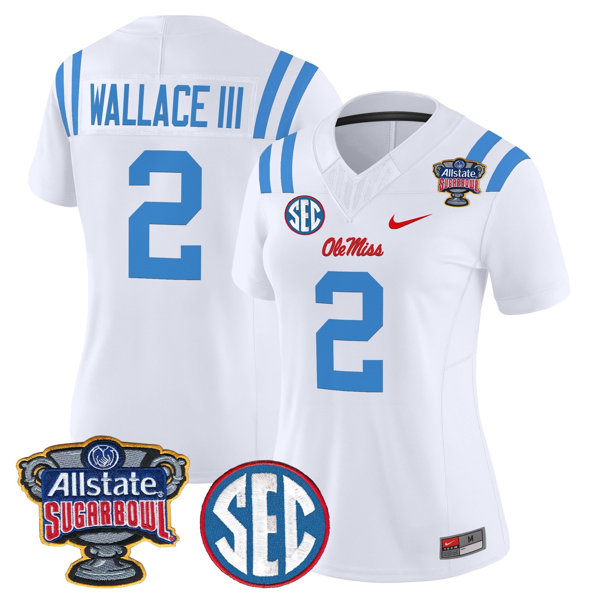 Women's Ole Miss Rebels 2026 Sugar Bowl Vapor Limited Jersey - All Stitched
