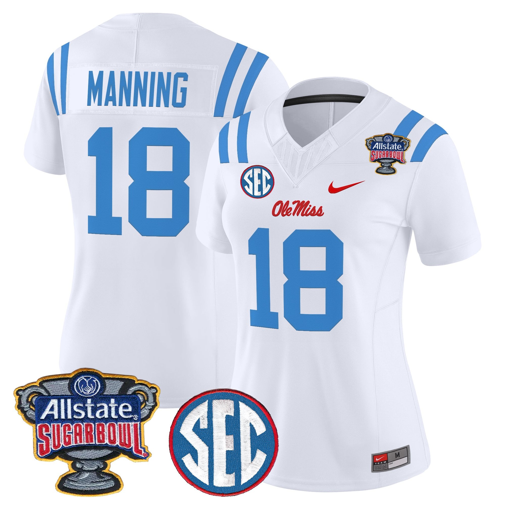 Women's Ole Miss Rebels 2026 Sugar Bowl Vapor Limited Jersey - All Stitched