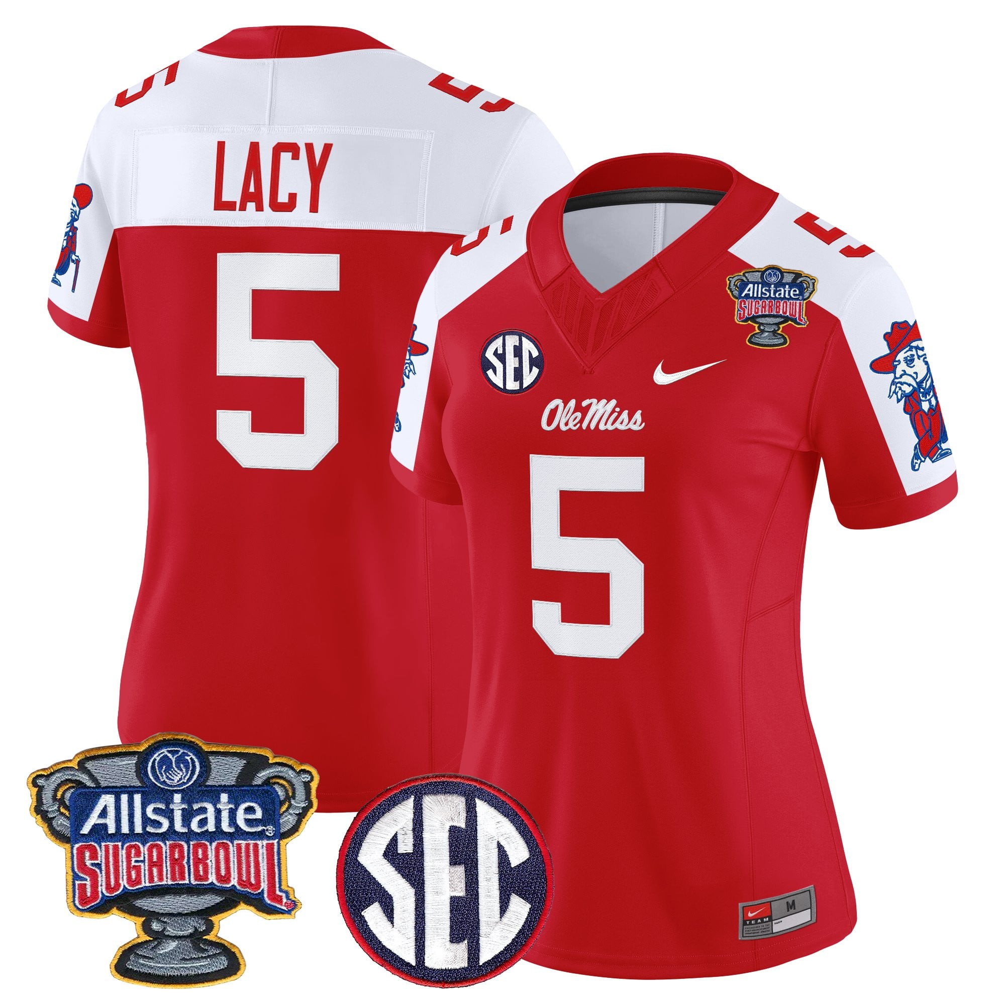 Women's Ole Miss Rebels 2026 Sugar Bowl Vapor Limited Jersey - All Stitched
