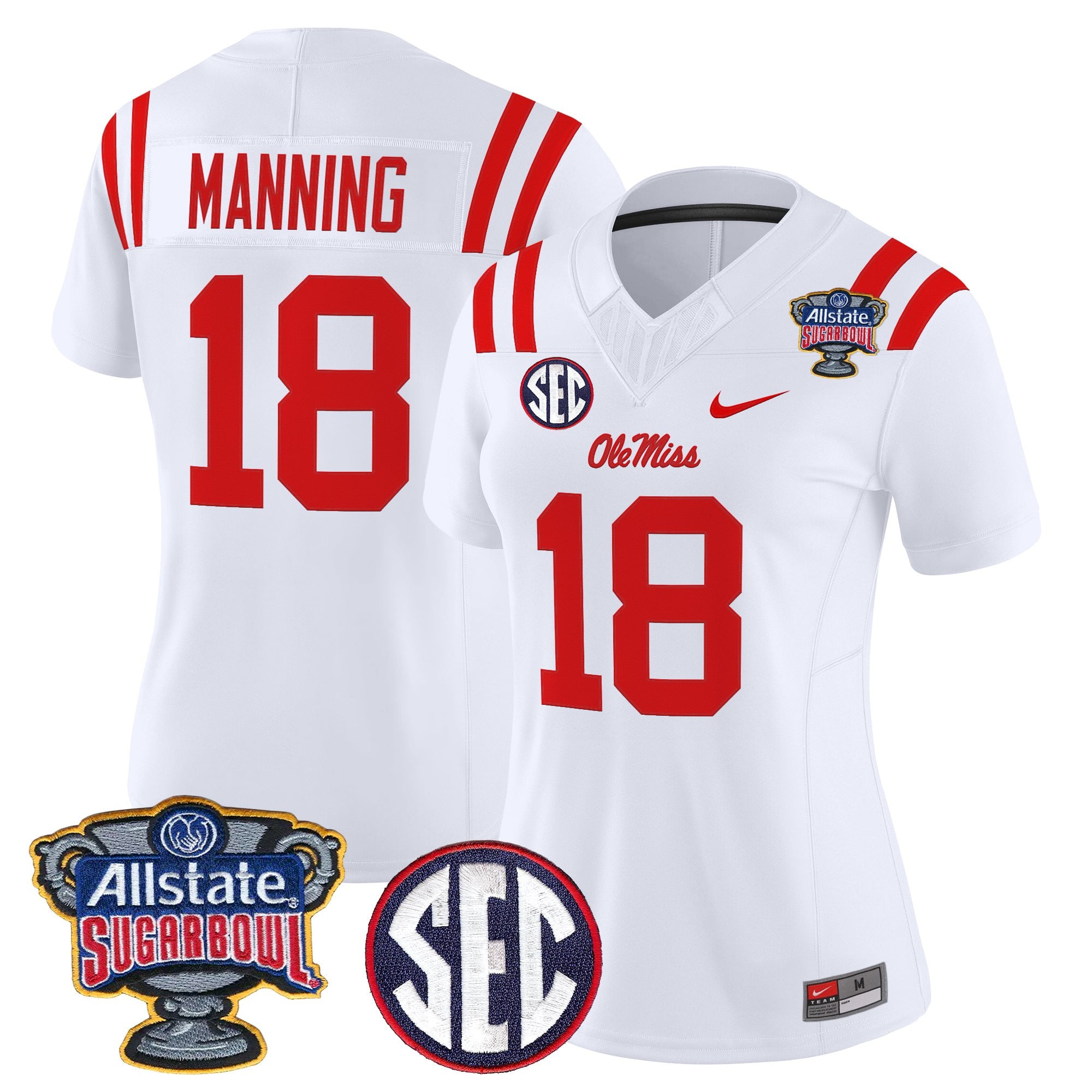 Women's Ole Miss Rebels 2026 Sugar Bowl Vapor Limited Jersey - All Stitched