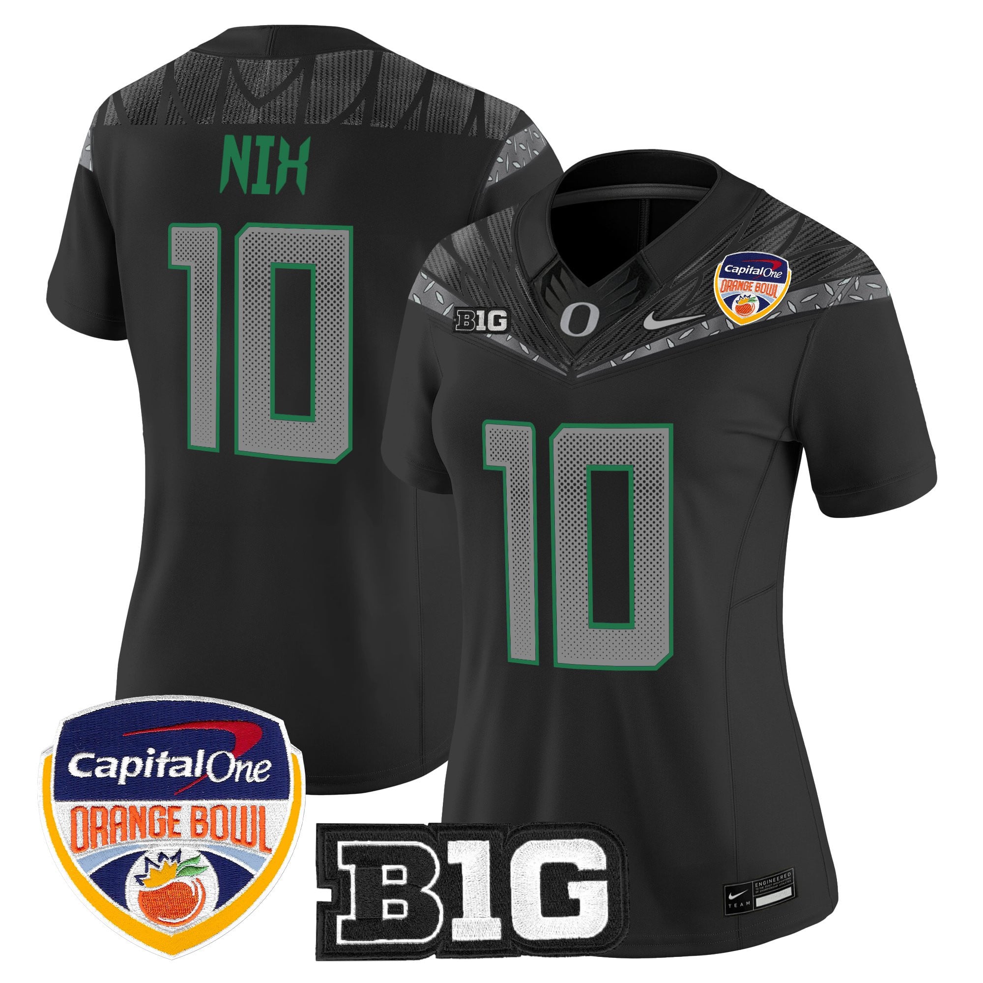 Women's Oregon Ducks 2026 Orange Bowl Vapor Limited Jersey - All Stitched