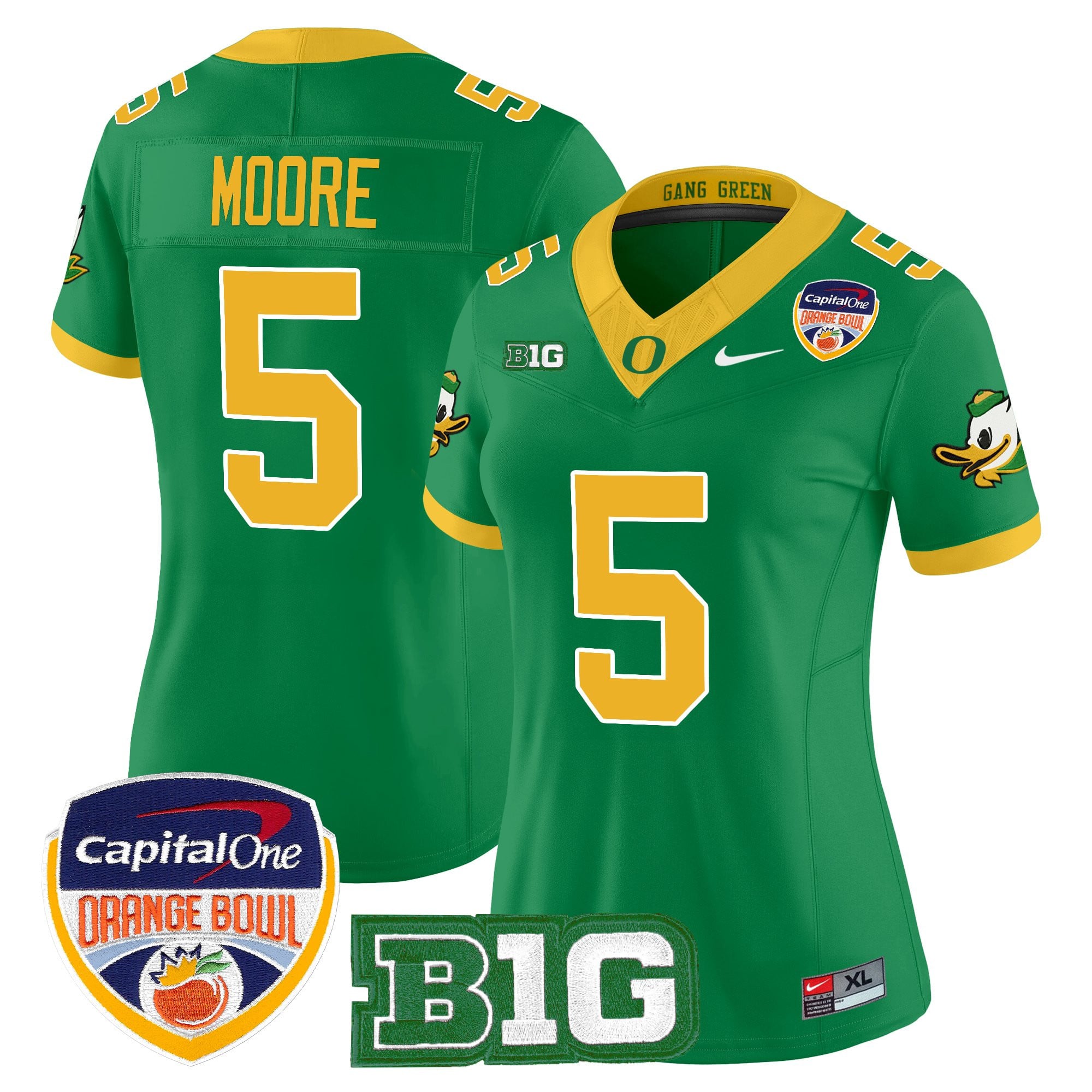 Women's Oregon Ducks 2026 Orange Bowl Vapor Limited Jersey - All Stitched