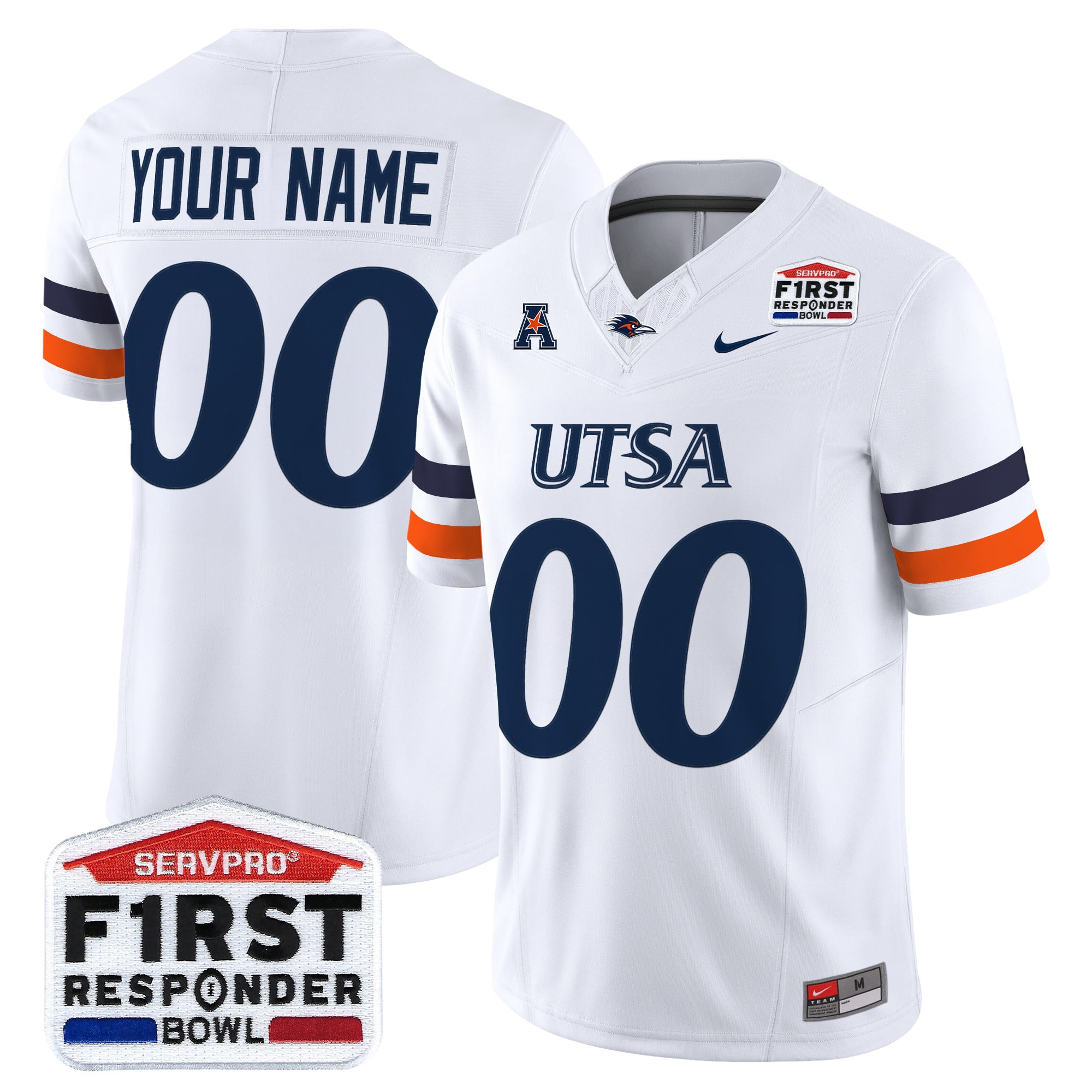 UTSA Roadrunners 2025 First Responder Bowl Vapor Limited Custom Jersey - All Stitched