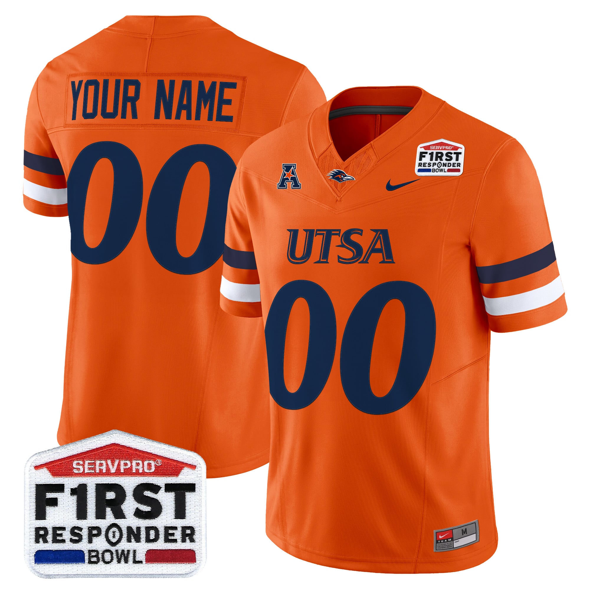UTSA Roadrunners 2025 First Responder Bowl Vapor Limited Custom Jersey - All Stitched