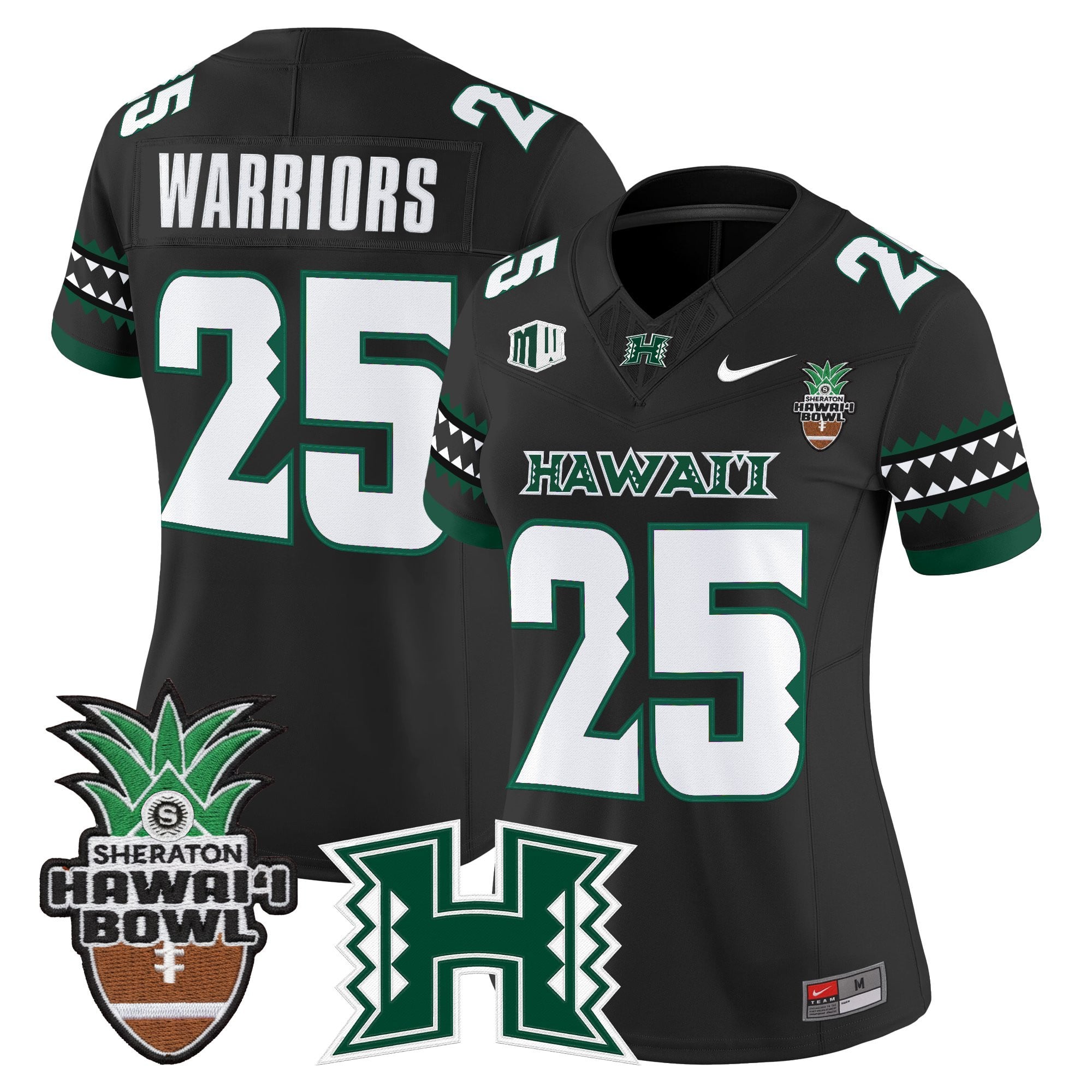 Women's Hawai'i Rainbow Warriors 2025 Hawai'i Bowl Vapor Limited Jersey - All Stitched
