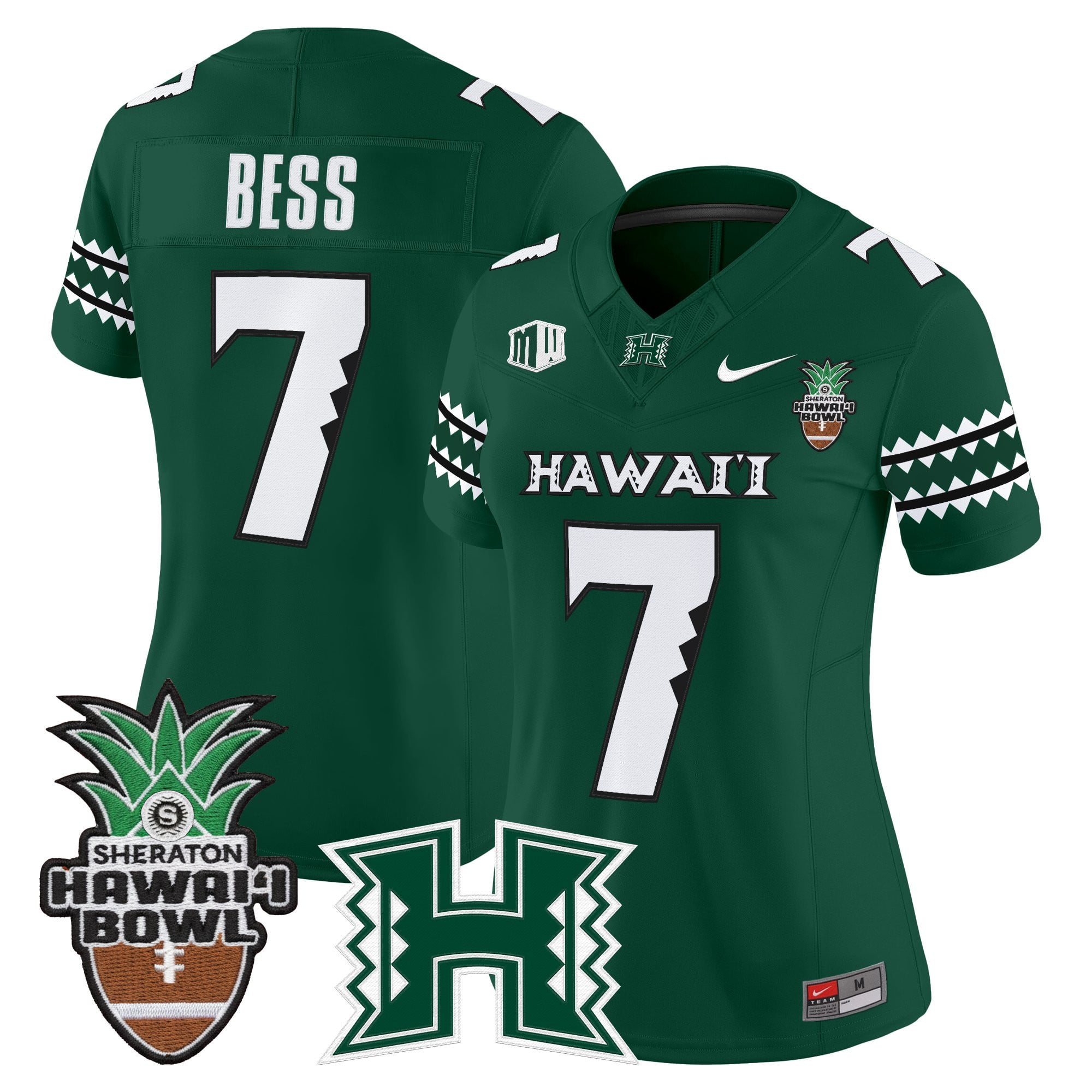 Women's Hawai'i Rainbow Warriors 2025 Hawai'i Bowl Vapor Limited Jersey - All Stitched