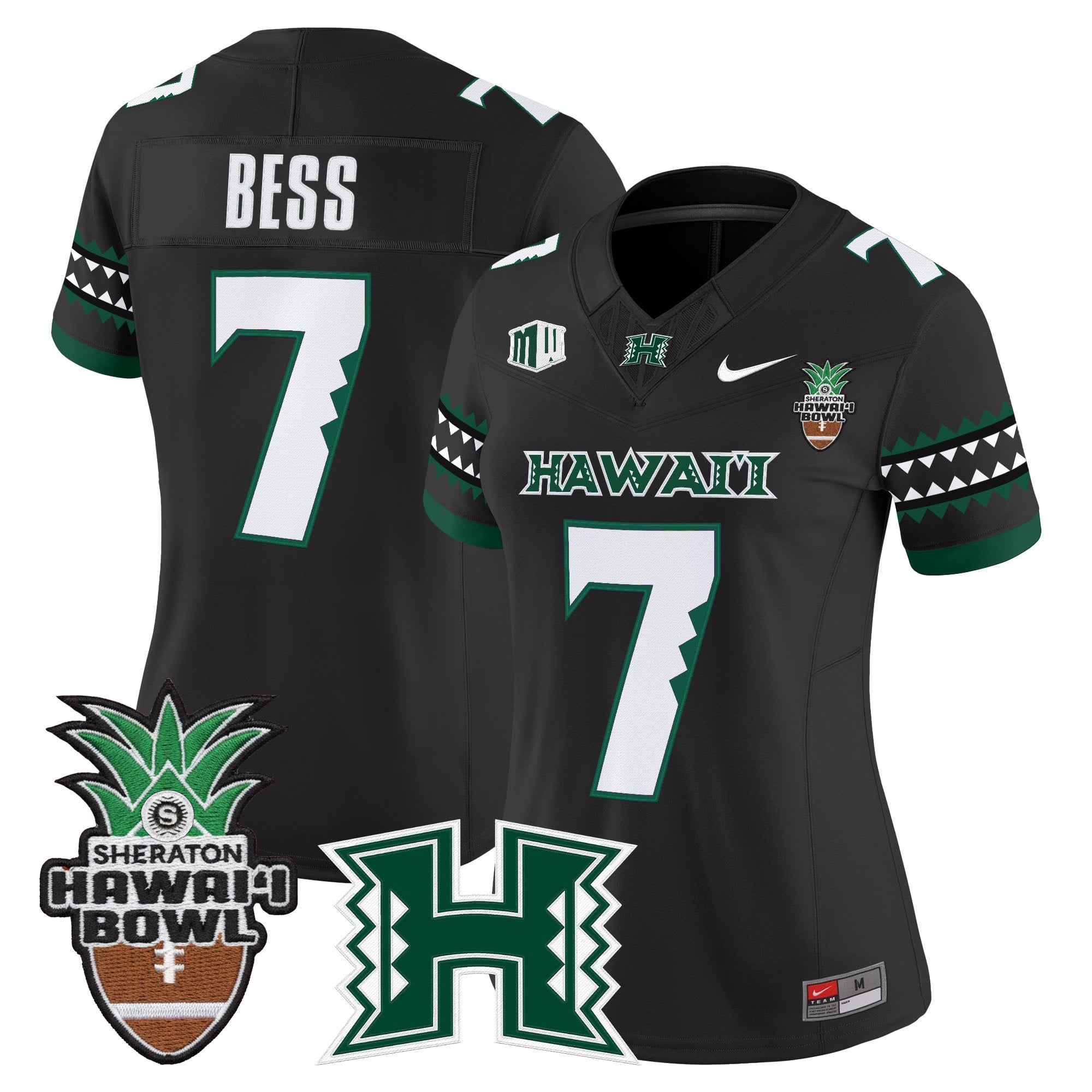 Women's Hawai'i Rainbow Warriors 2025 Hawai'i Bowl Vapor Limited Jersey - All Stitched