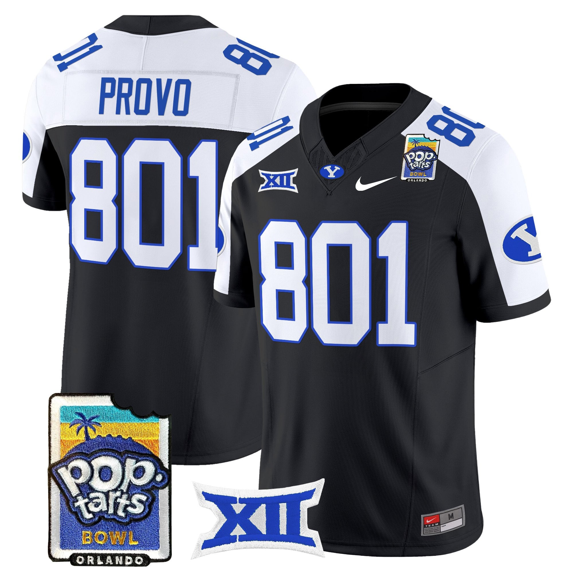 Men's BYU Cougars 2025 Pop-Tarts Bowl Vapor Limited Jersey - All Stitched