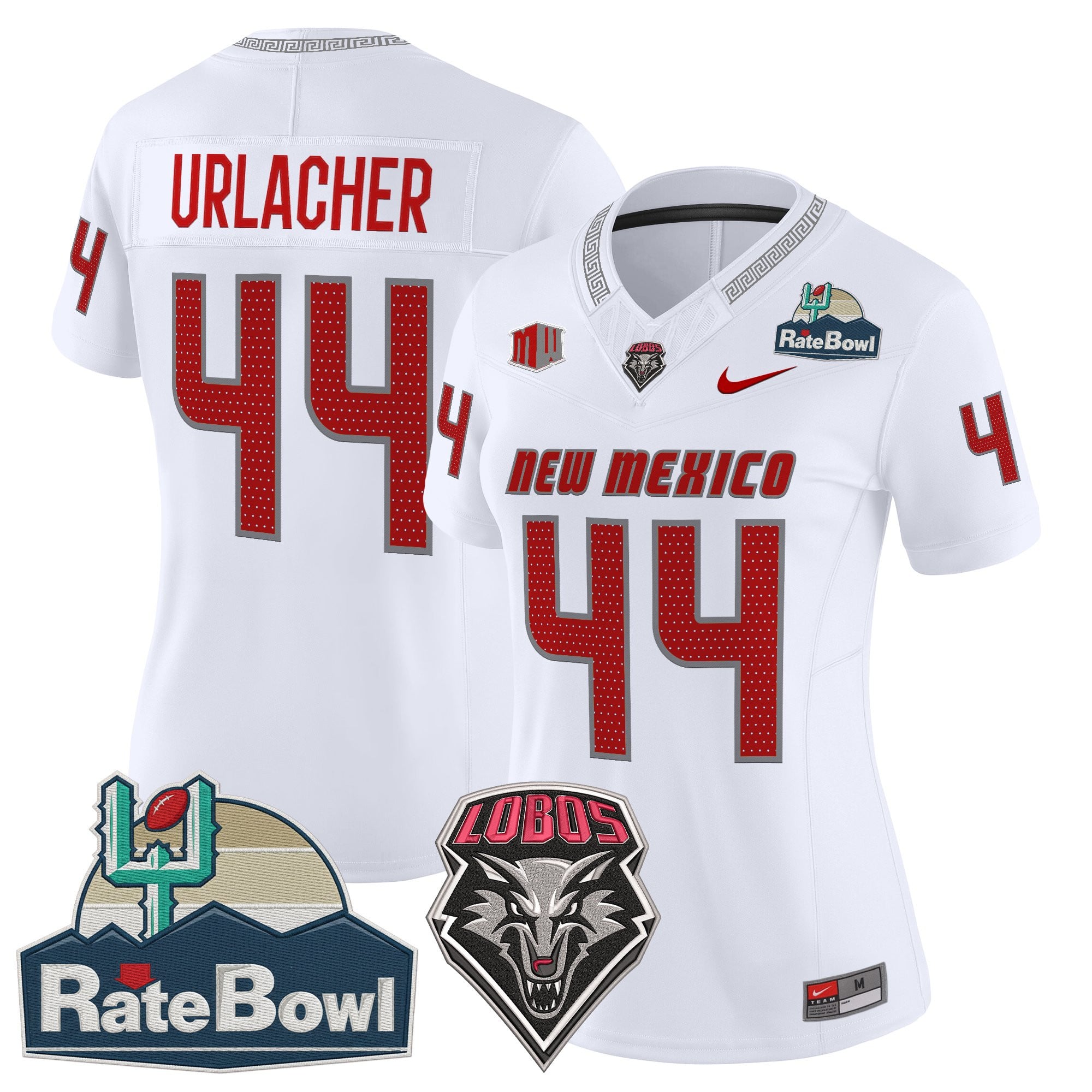 Women's New Mexico Lobos 2025 Rate Bowl Vapor Limited Jersey - All Stitched