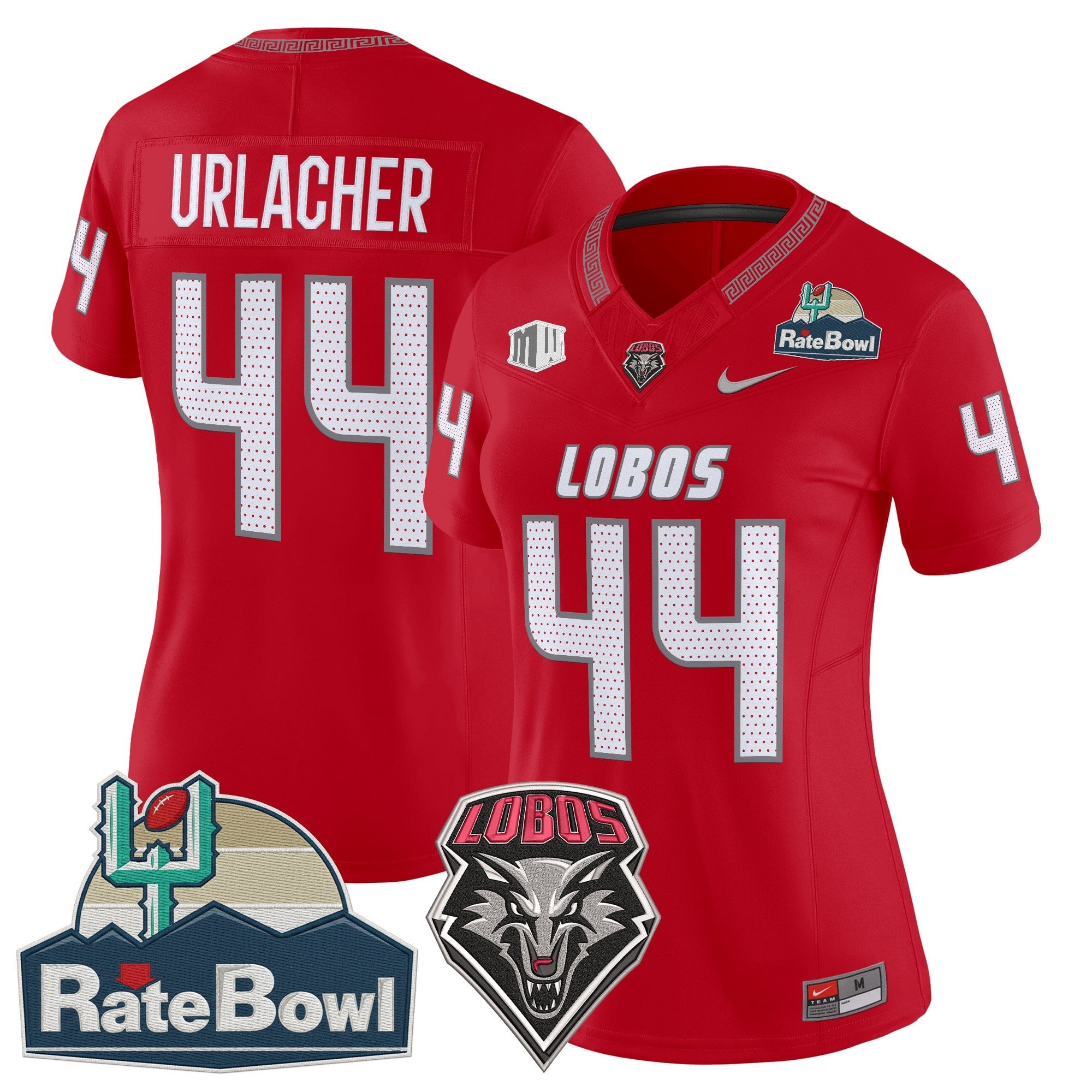 Women's New Mexico Lobos 2025 Rate Bowl Vapor Limited Jersey - All Stitched
