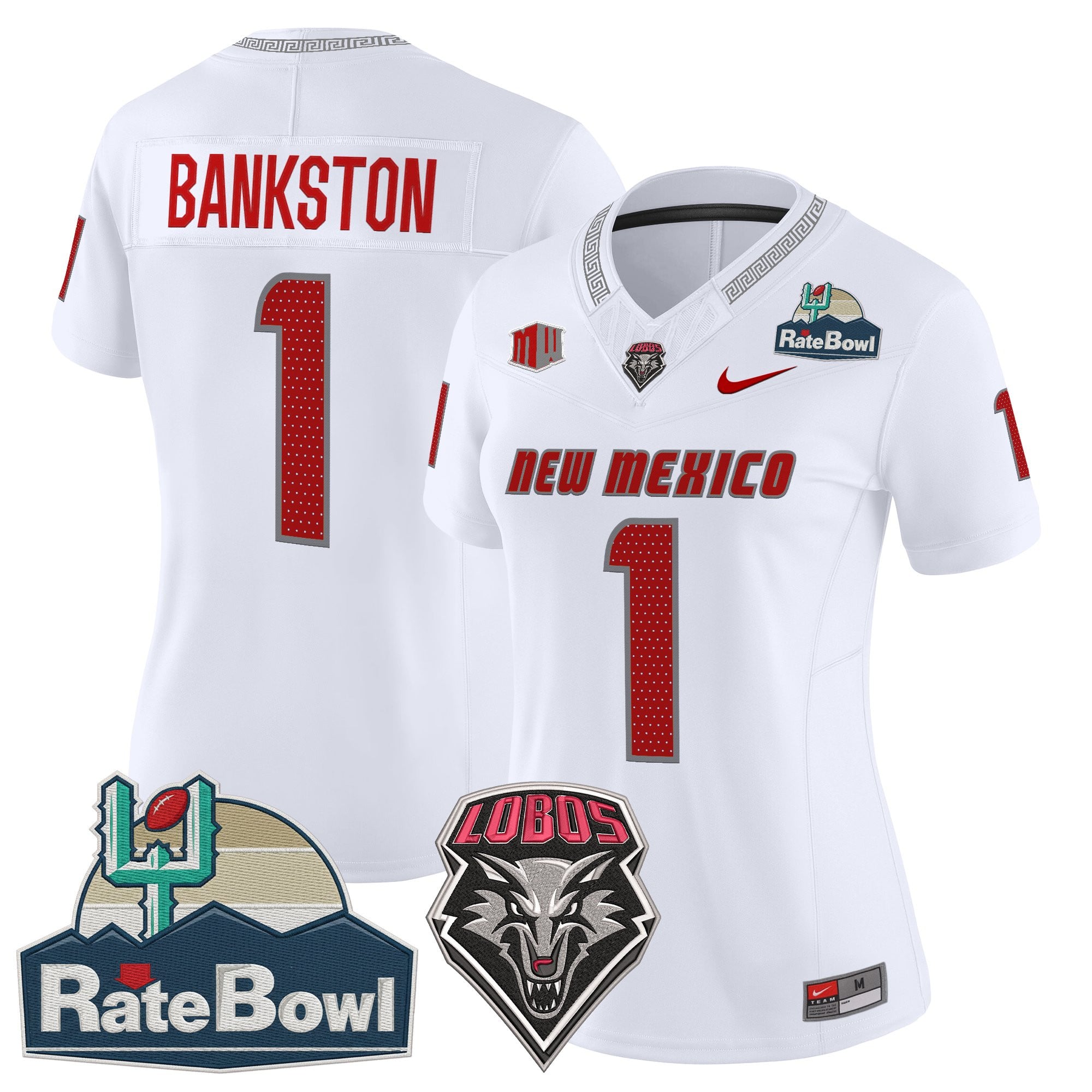 Women's New Mexico Lobos 2025 Rate Bowl Vapor Limited Jersey - All Stitched