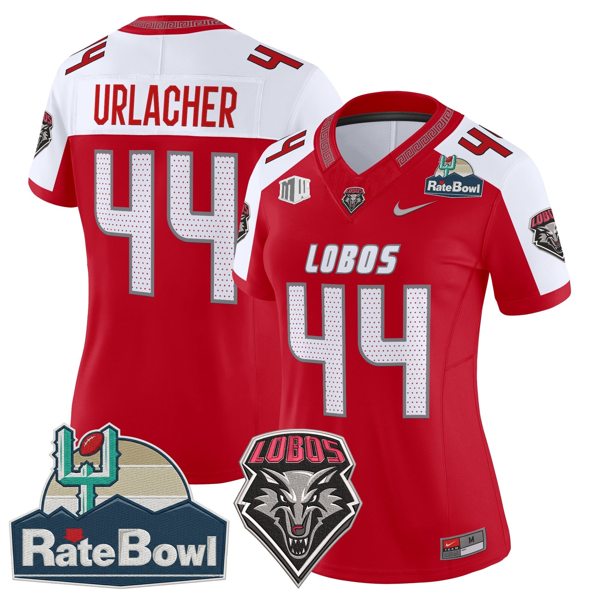 Women's New Mexico Lobos 2025 Rate Bowl Vapor Limited Jersey - All Stitched