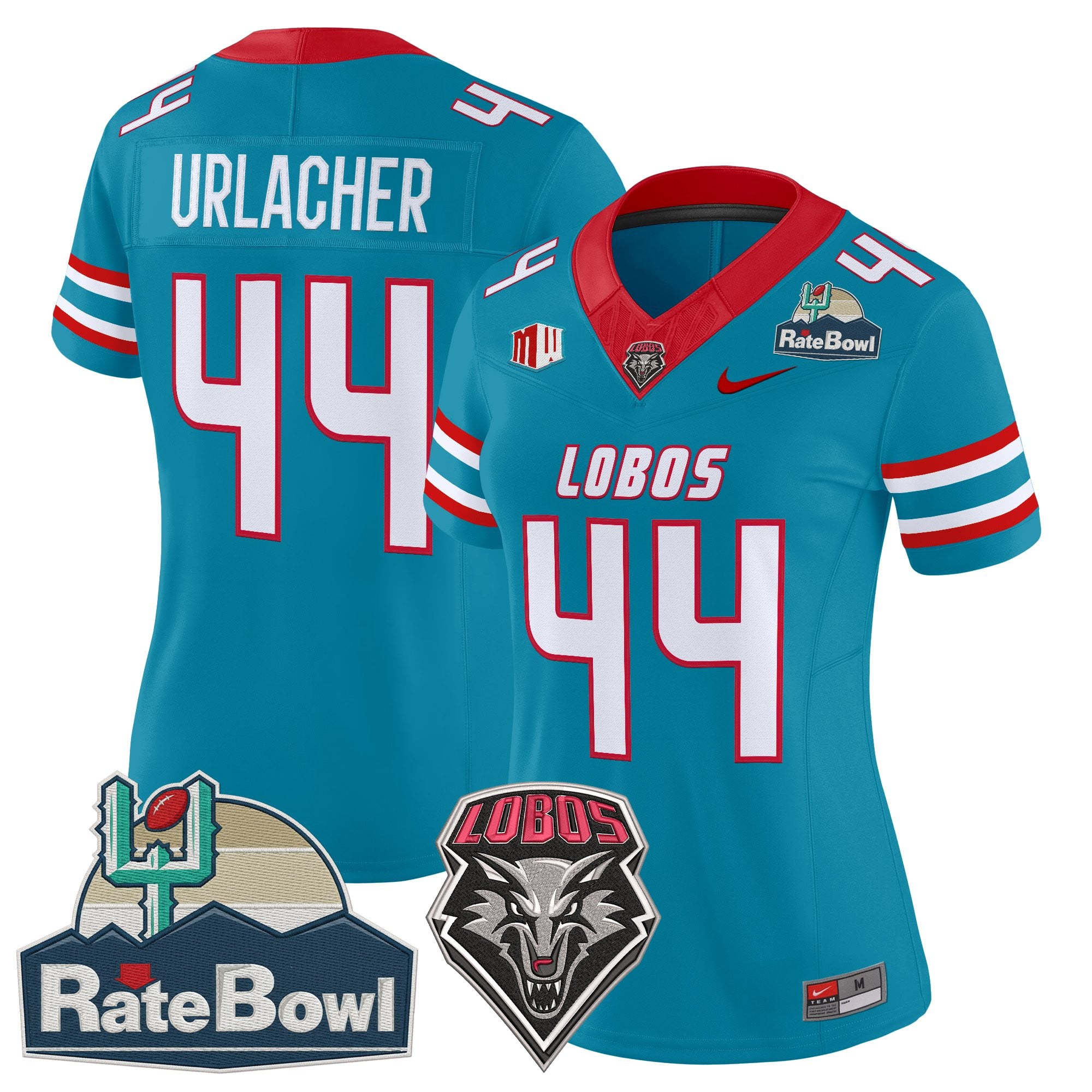 Women's New Mexico Lobos 2025 Rate Bowl Vapor Limited Jersey - All Stitched