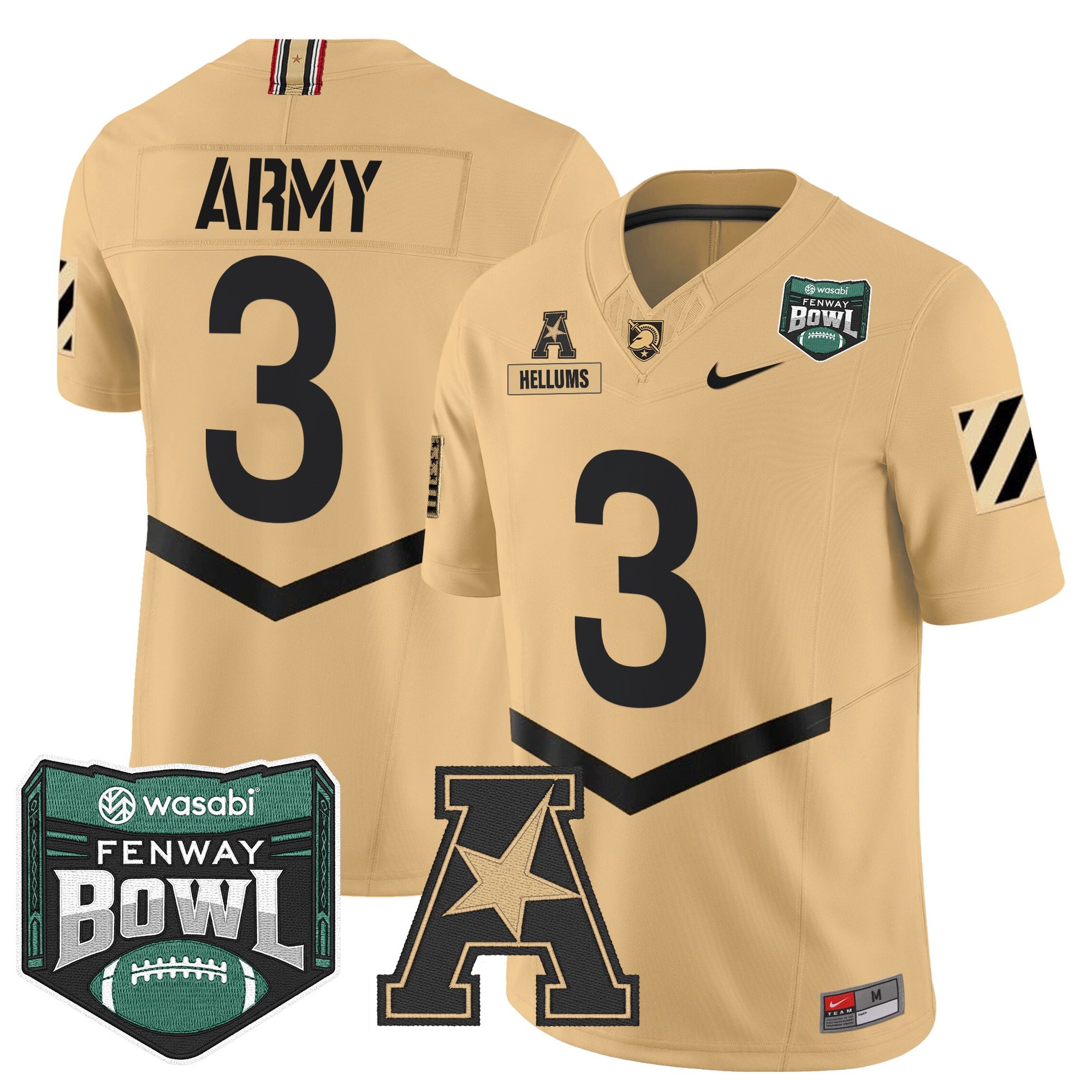 Men's Army Black Knights 2025 Fenway Bowl Vapor Limited Jersey - All Stitched