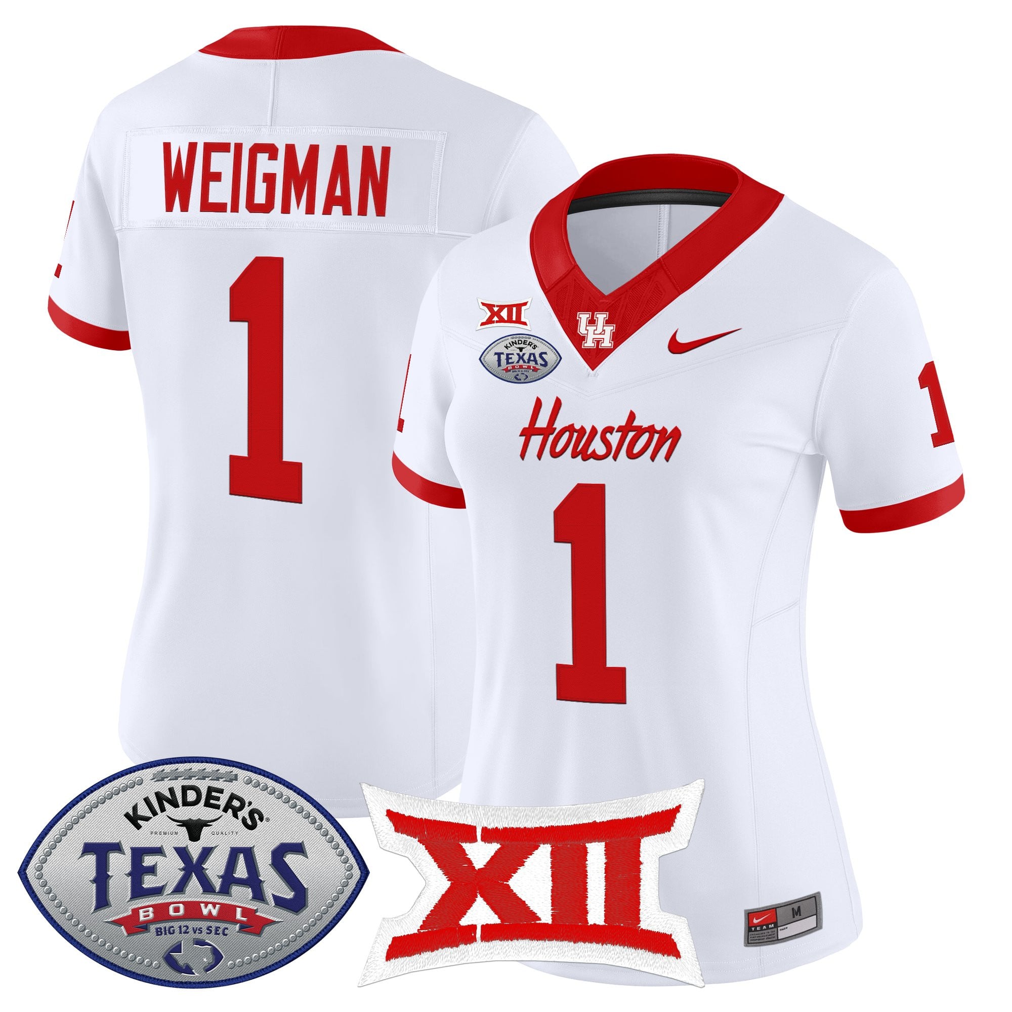 Women's Houston Cougars 2025 Texas Bowl Vapor Limited Jersey - All Stitched