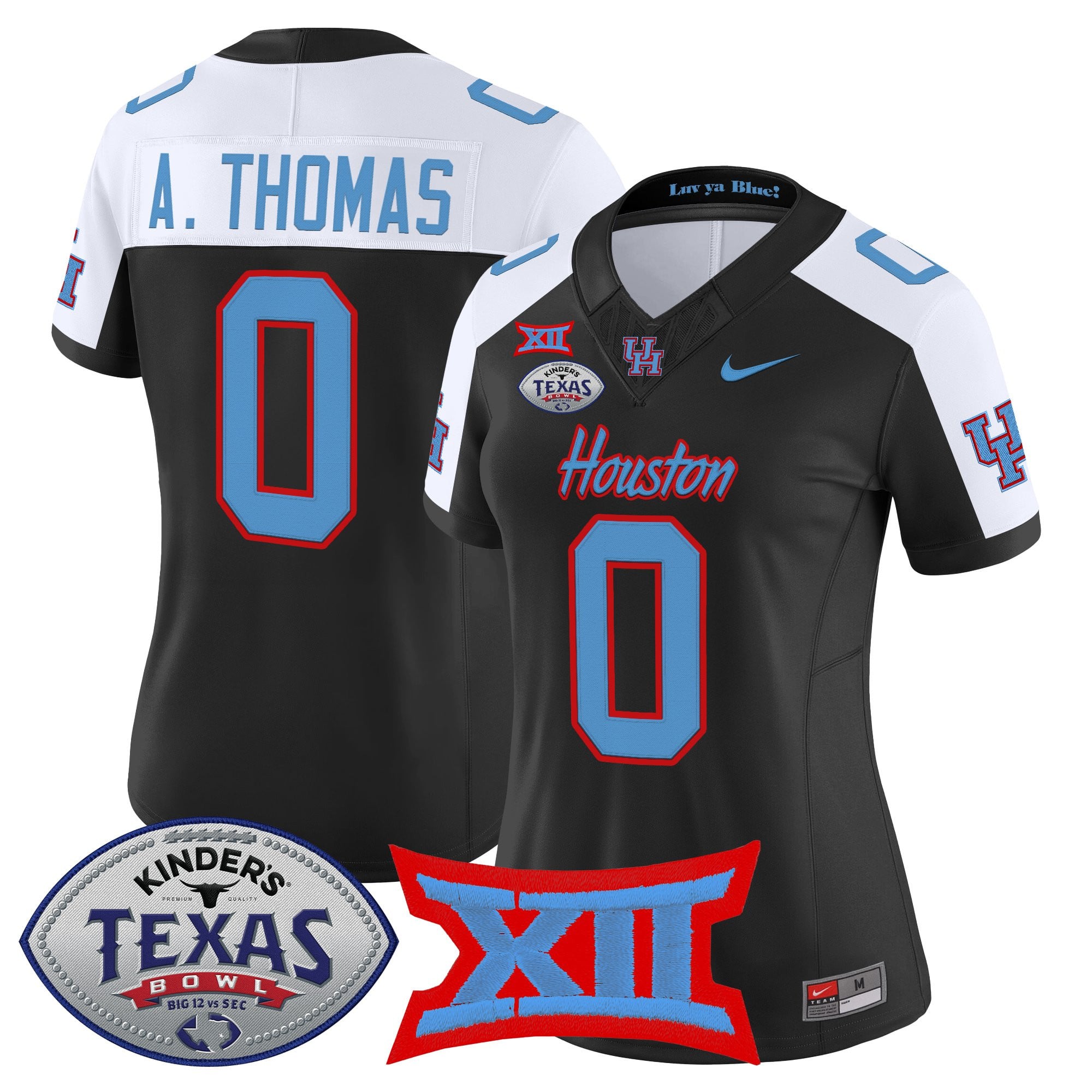 Women's Houston Cougars 2025 Texas Bowl Vapor Limited Jersey - All Stitched
