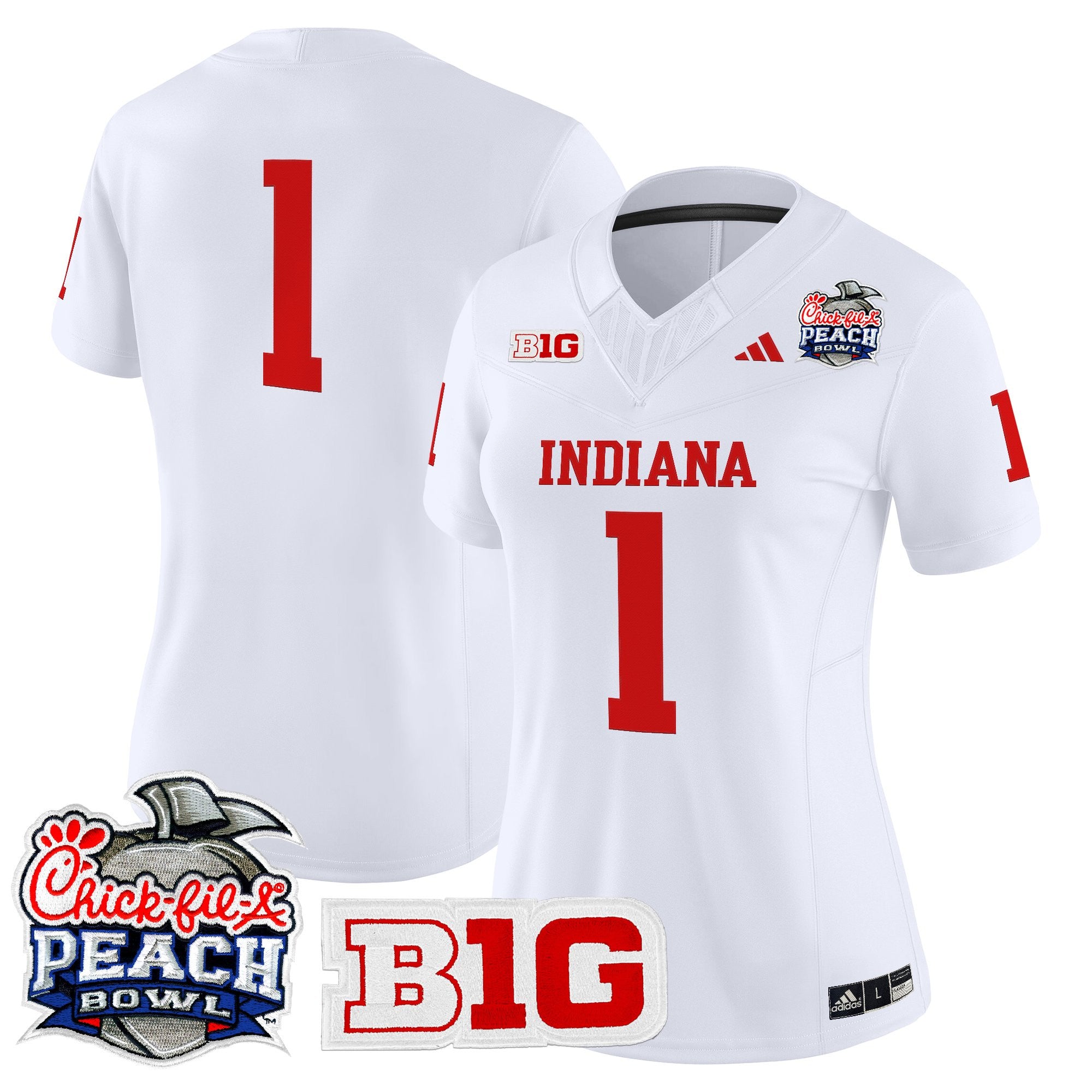 Women's Indiana Hoosiers 2026 Peach Bowl Vapor Limited Jersey - All Stitched